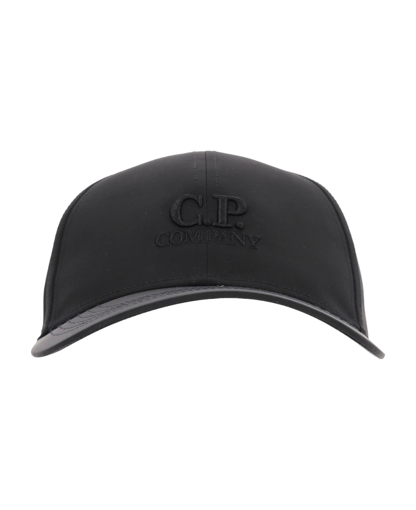 C.P. Company Chrome-r Nylon Hat With Logo - Black