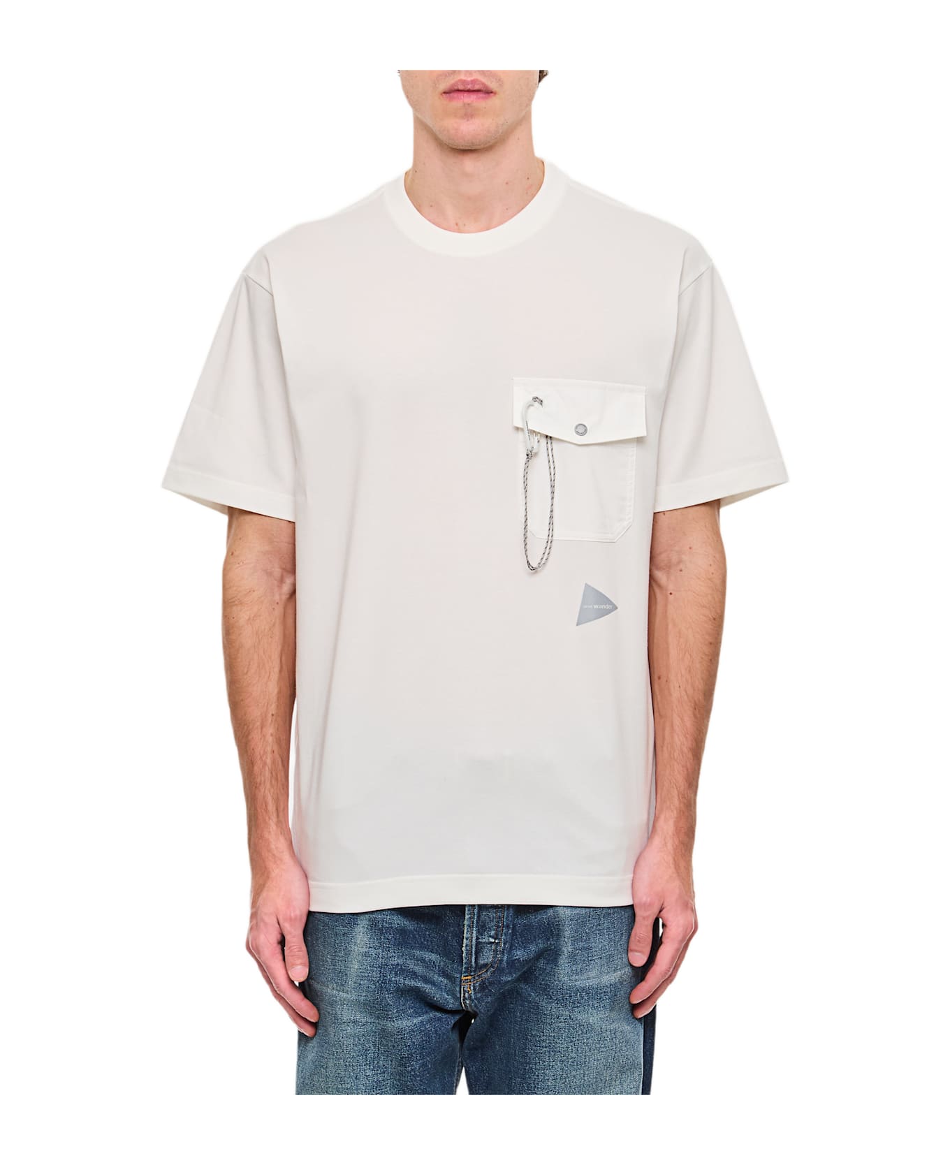 And Wander 82 Pocket T-shirt - White