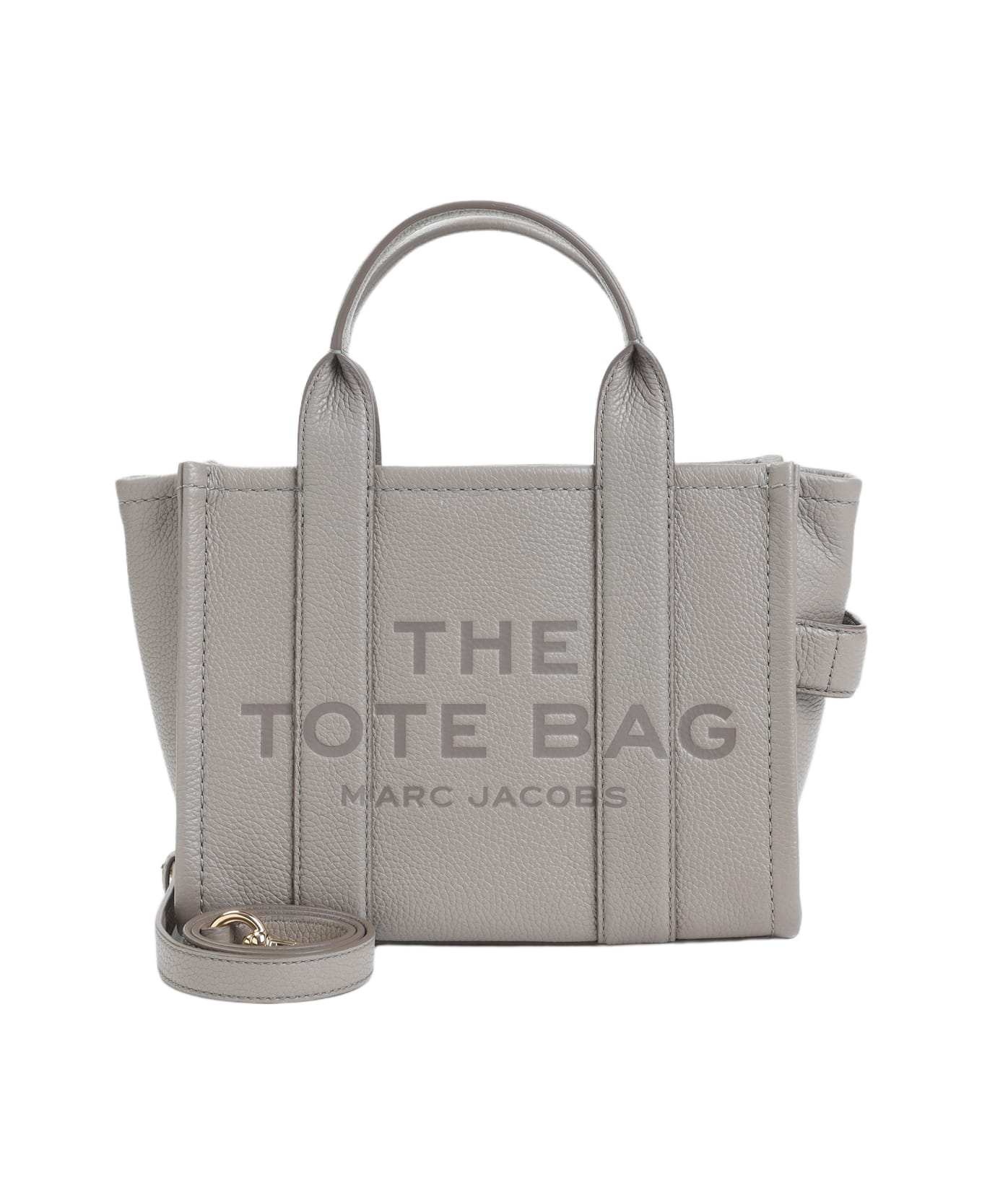 Marc Jacobs The Leather Small Tote Bag - Cement