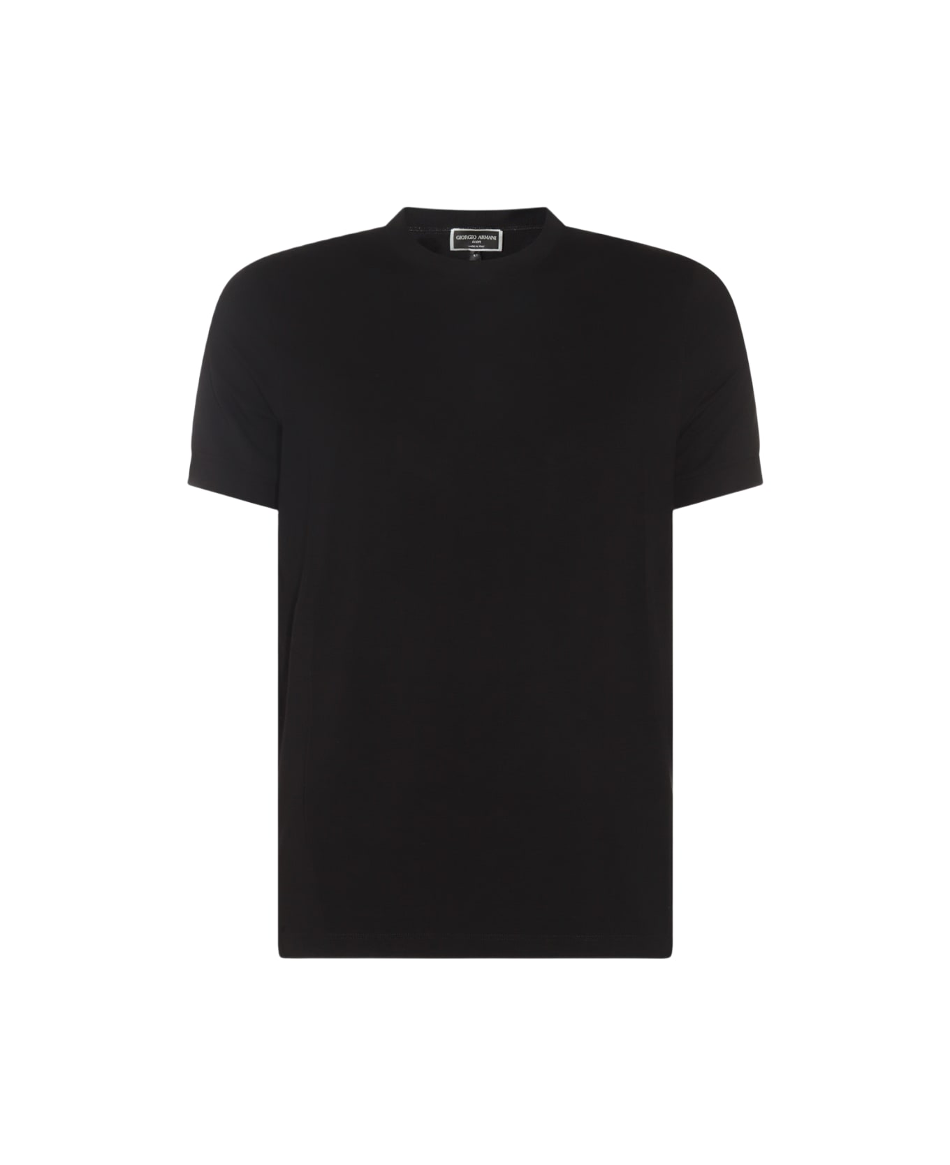 Giorgio Armani Black Viscose T-shirt - Black シャツ