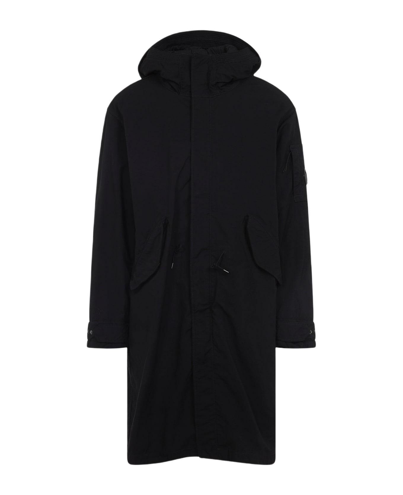 C.P. Company Outerwear Long Jacket - Black
