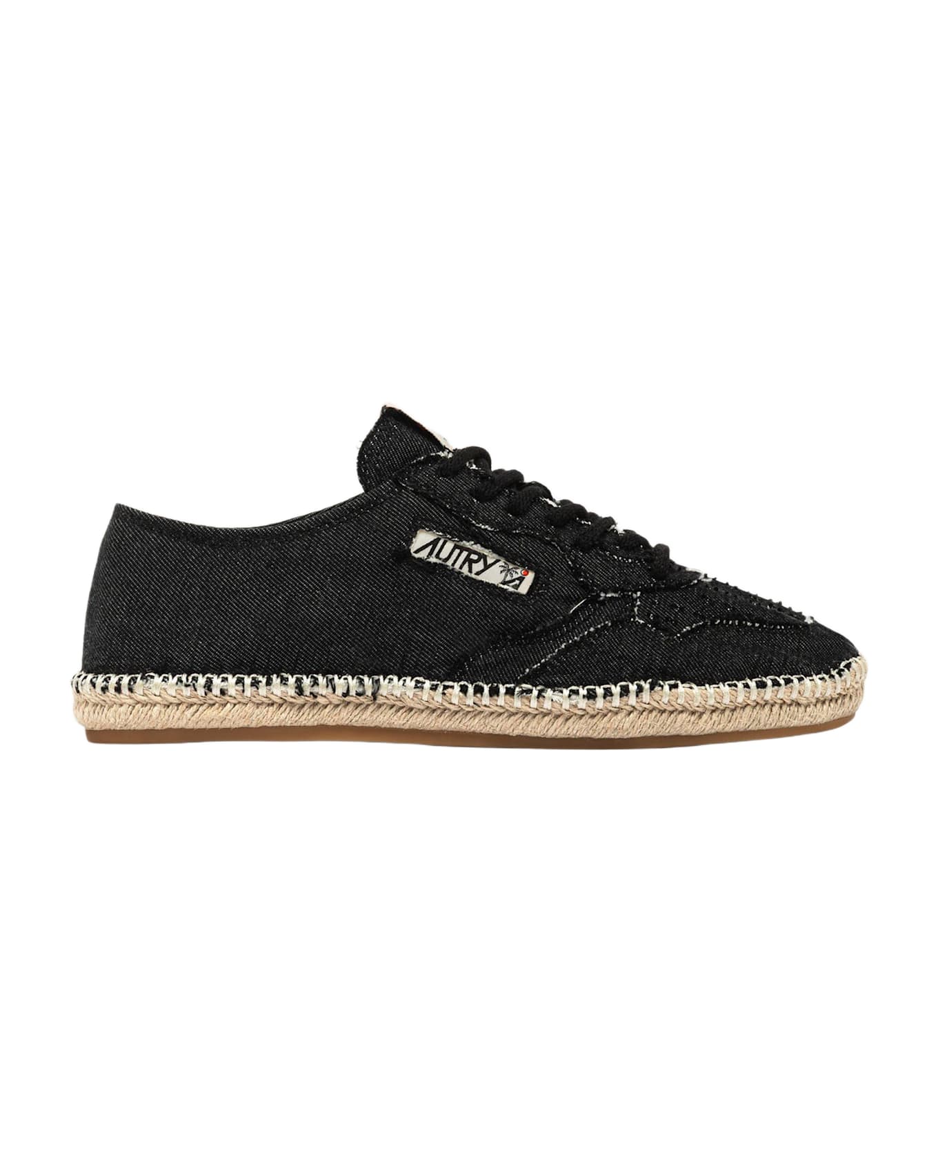 Autry Cotton Sandy Espadrilles - Black