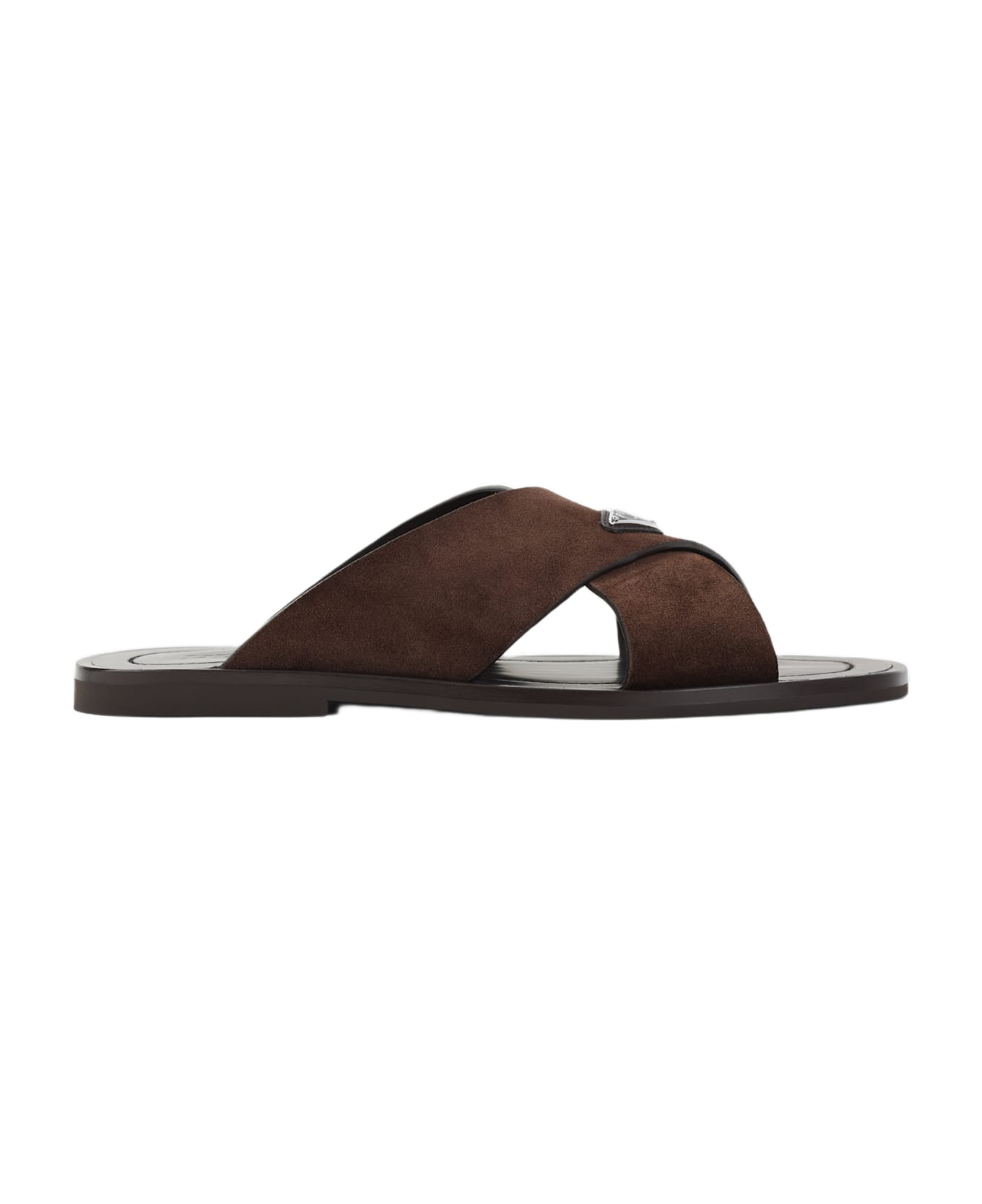 Prada Calf Leather Sandals - Moro