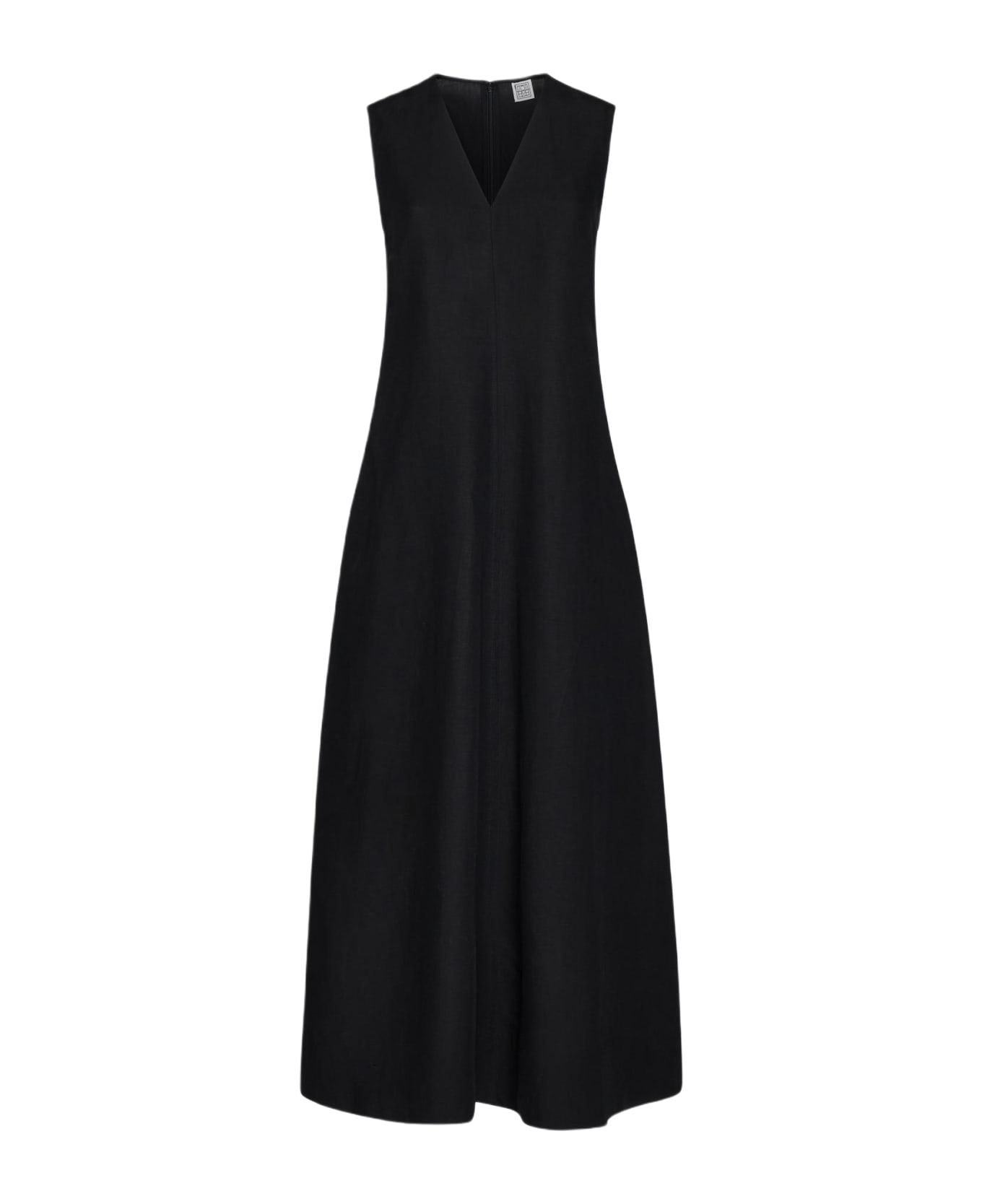 Totême Lyocell Long Dress - Black