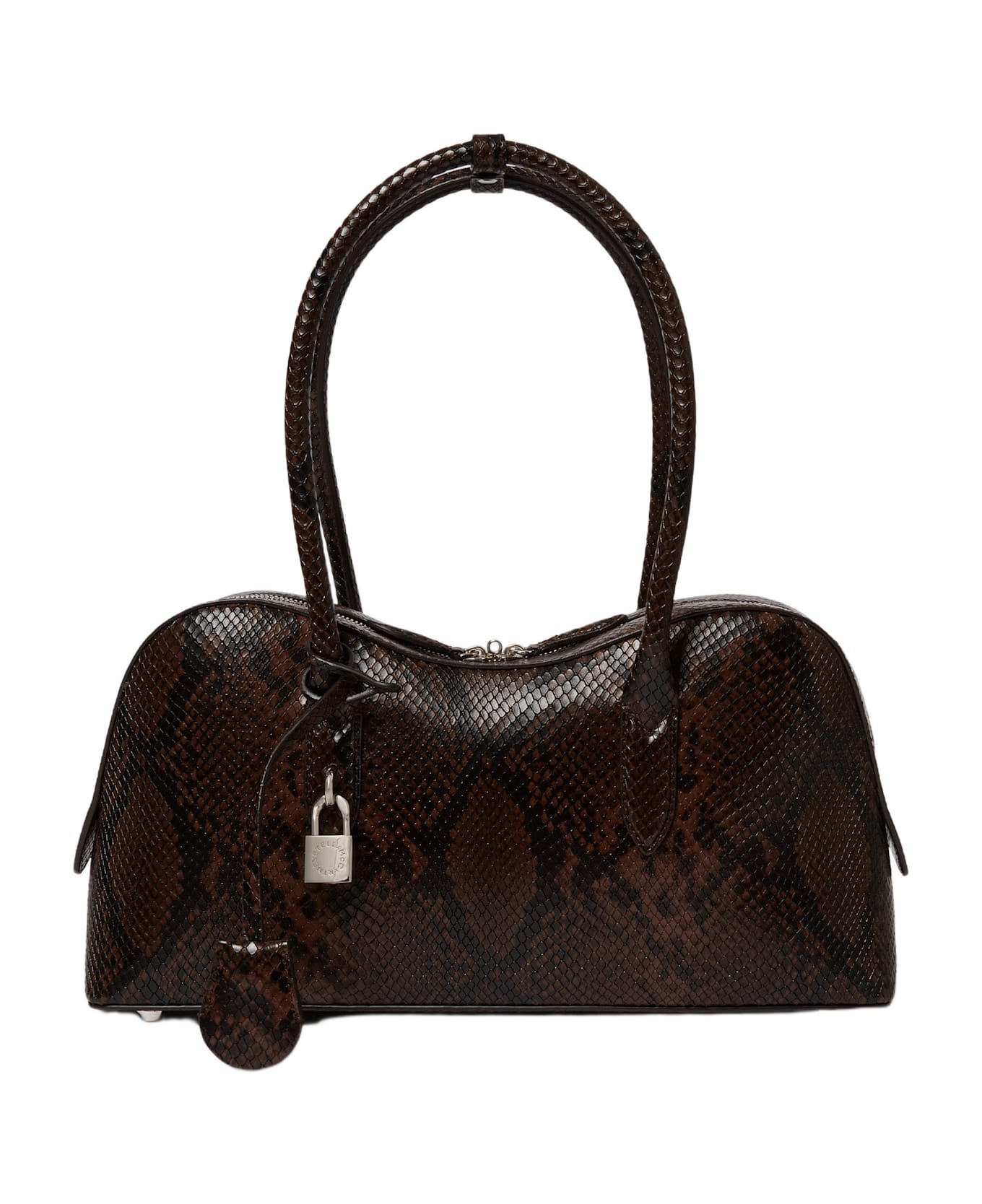 Stella McCartney Stella Ryder Medium Bag Eco Micely Snake Alter Mat - Brown