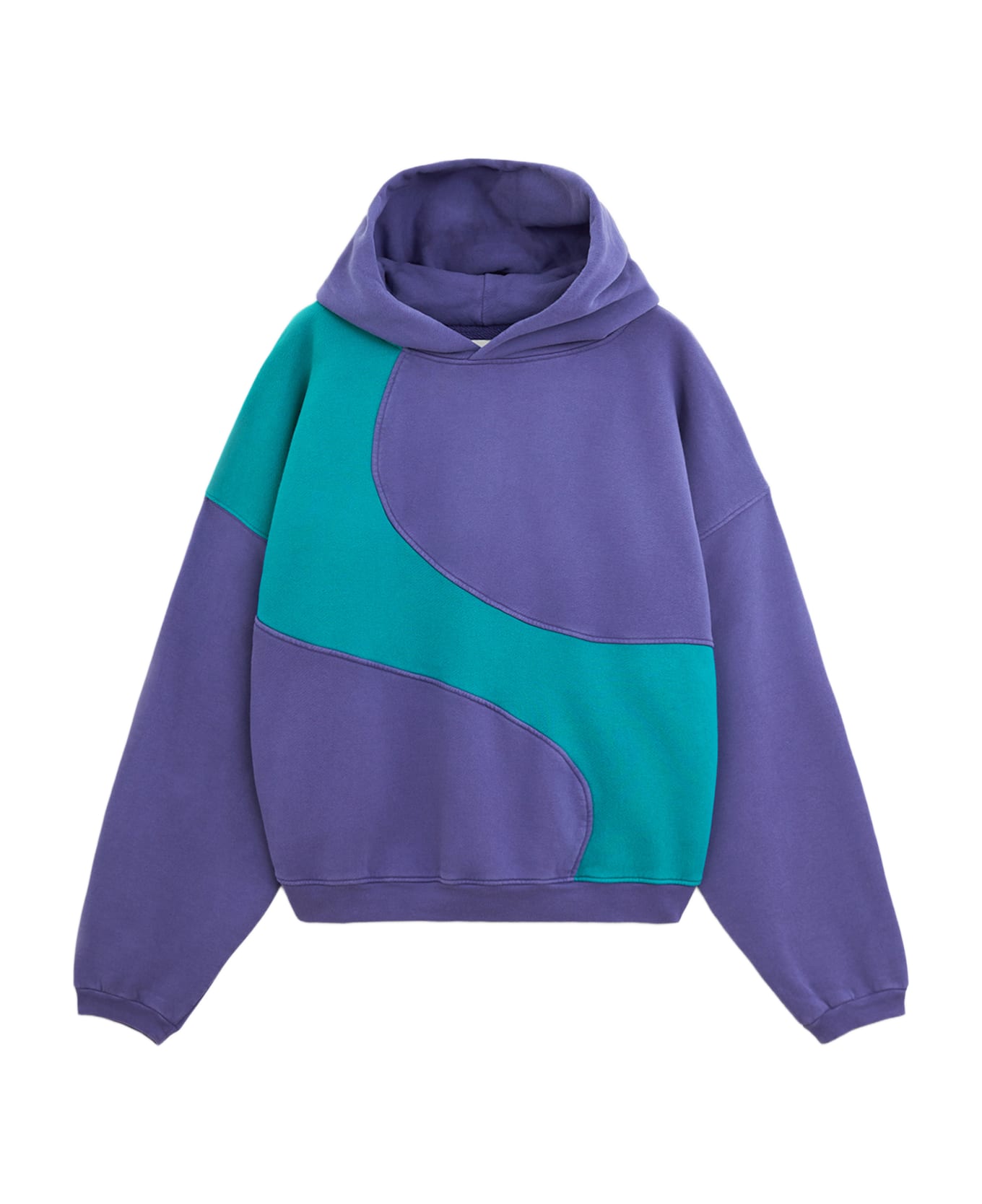 ERL Wave Hoodie Knit Sweatshirt - PURPLE
