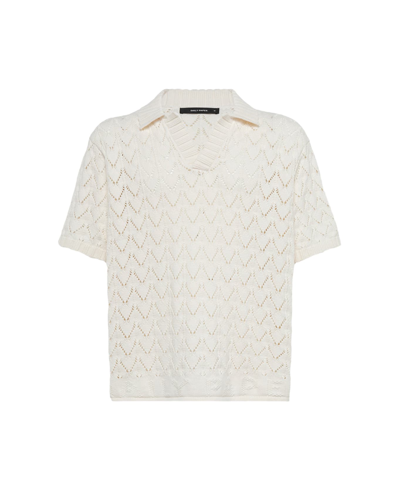 Daily Paper Ivory Cotton Polo Shirt - White