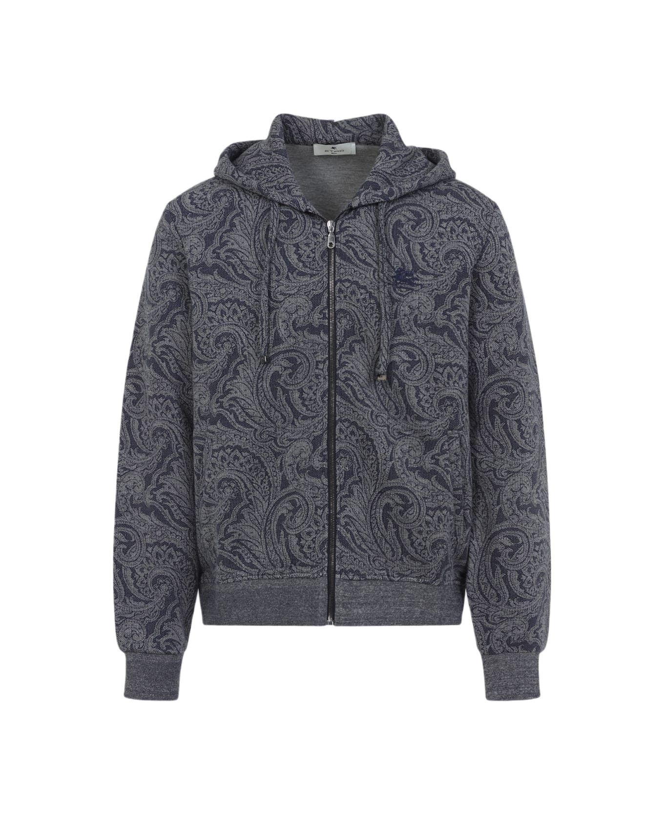 Etro Zipped Hoodie With Welt Pockets - Bicolore