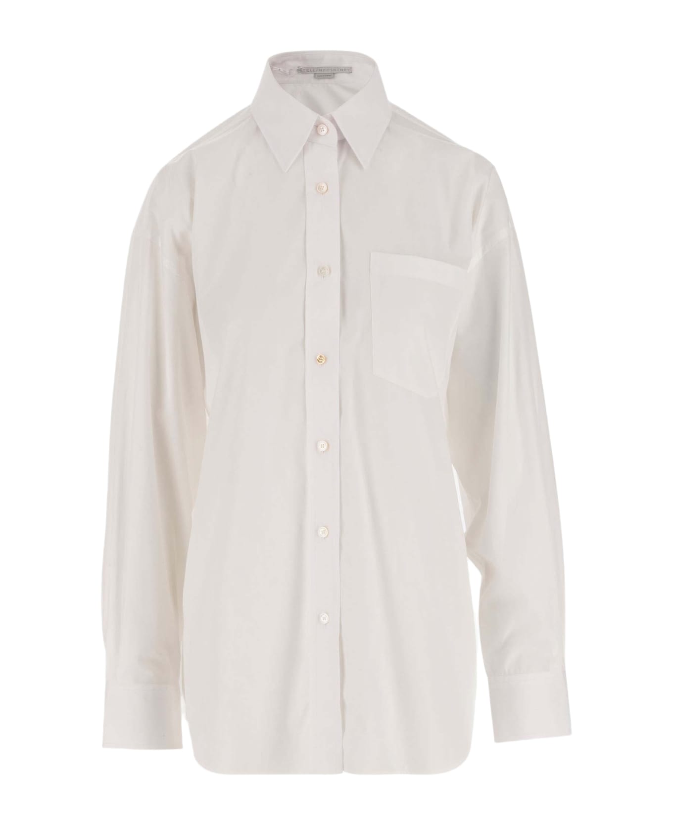 Stella McCartney Cotton Poplin Shirt - Pure White シャツ