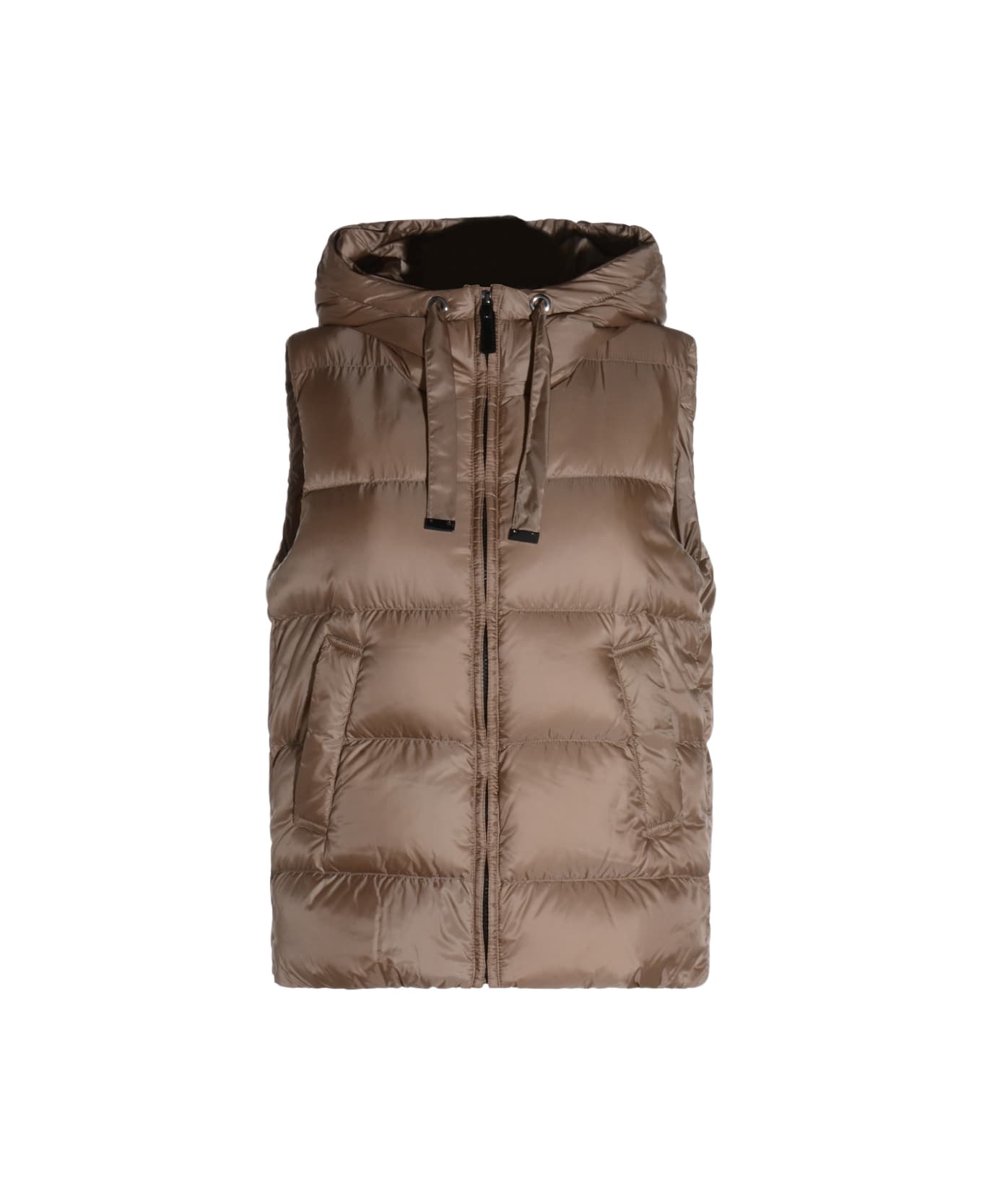 Max Mara The Cube Beige Seivi Down Jacket - Honey