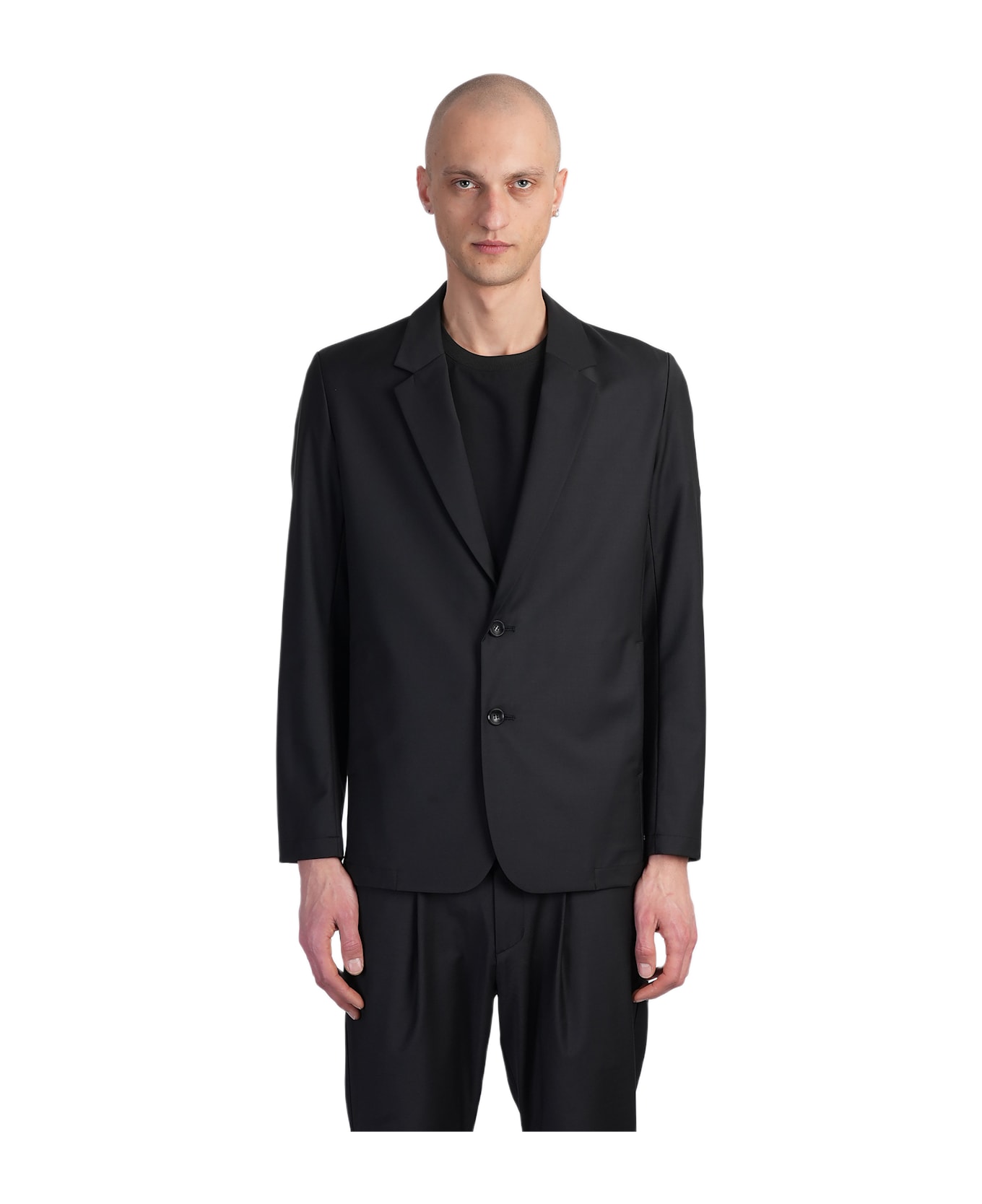Attachment Blazer In Black Polyester - black