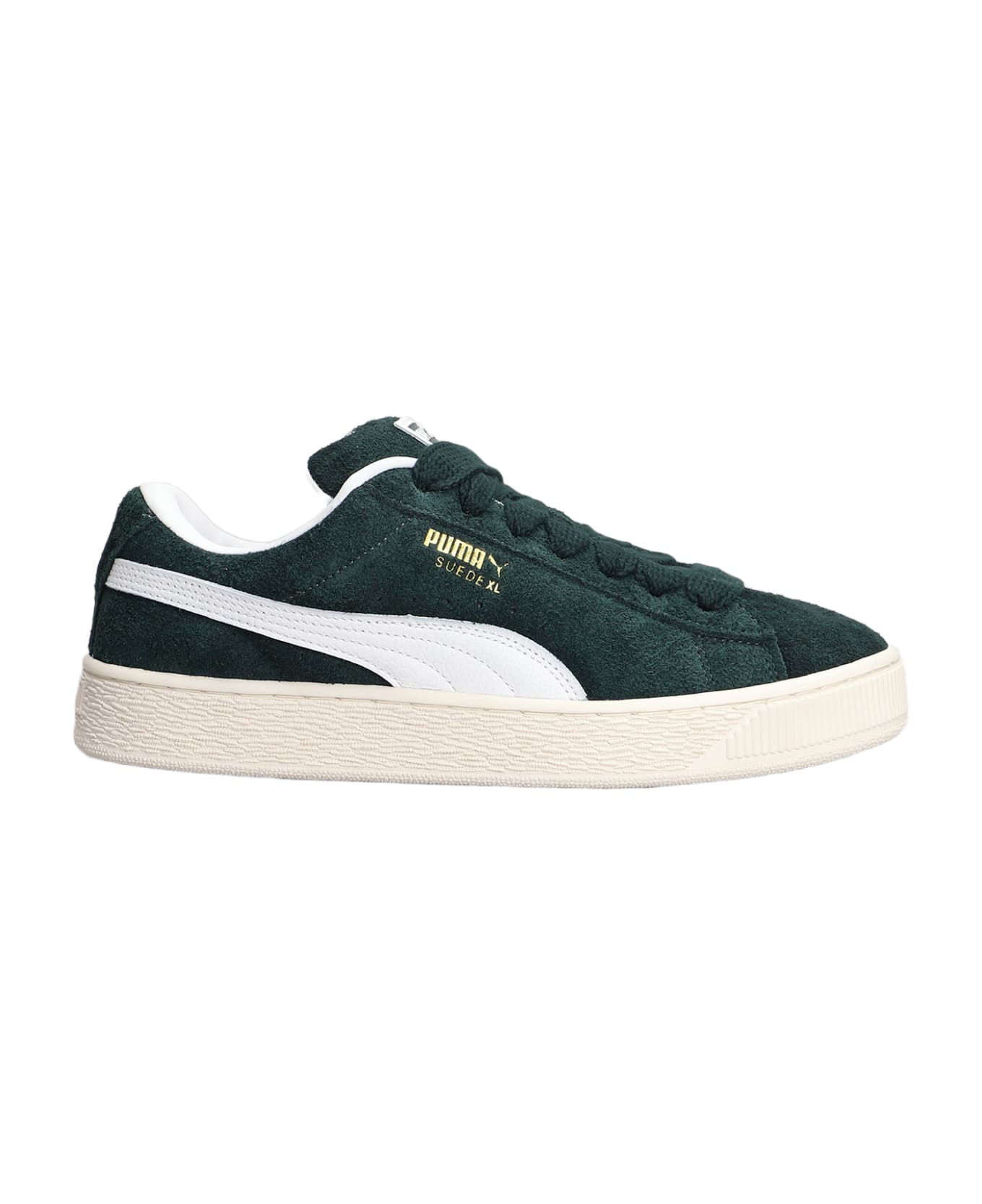 Puma Suede Xl Sneakers In Green Suede - green