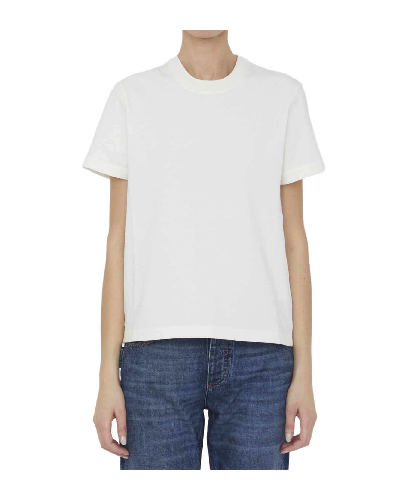 Bottega Veneta White Cotton T-shirt - WHITE