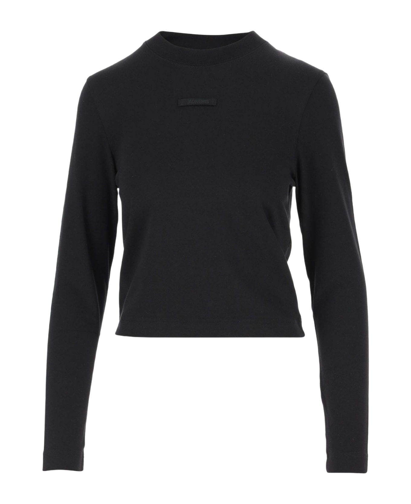Jacquemus Le T-shirt Grosgrain Manches Longues - Black