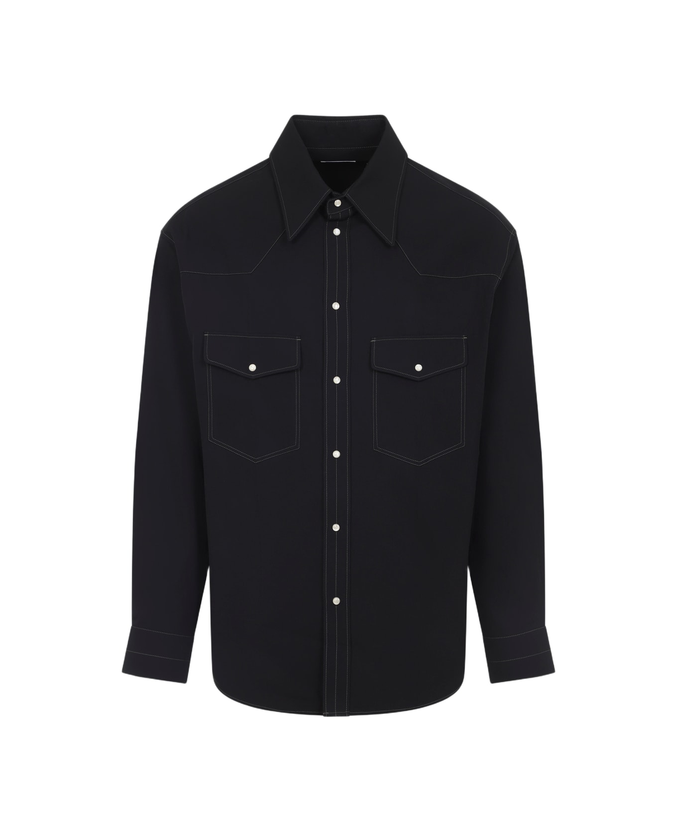Lemaire Western Shirt - Black