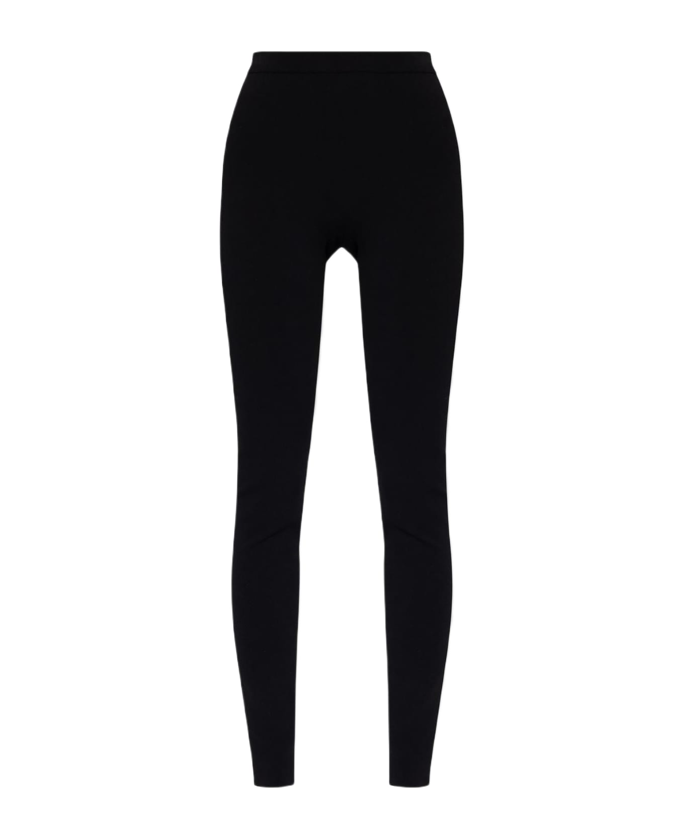 Ferragamo Leggings With Logo - Black
