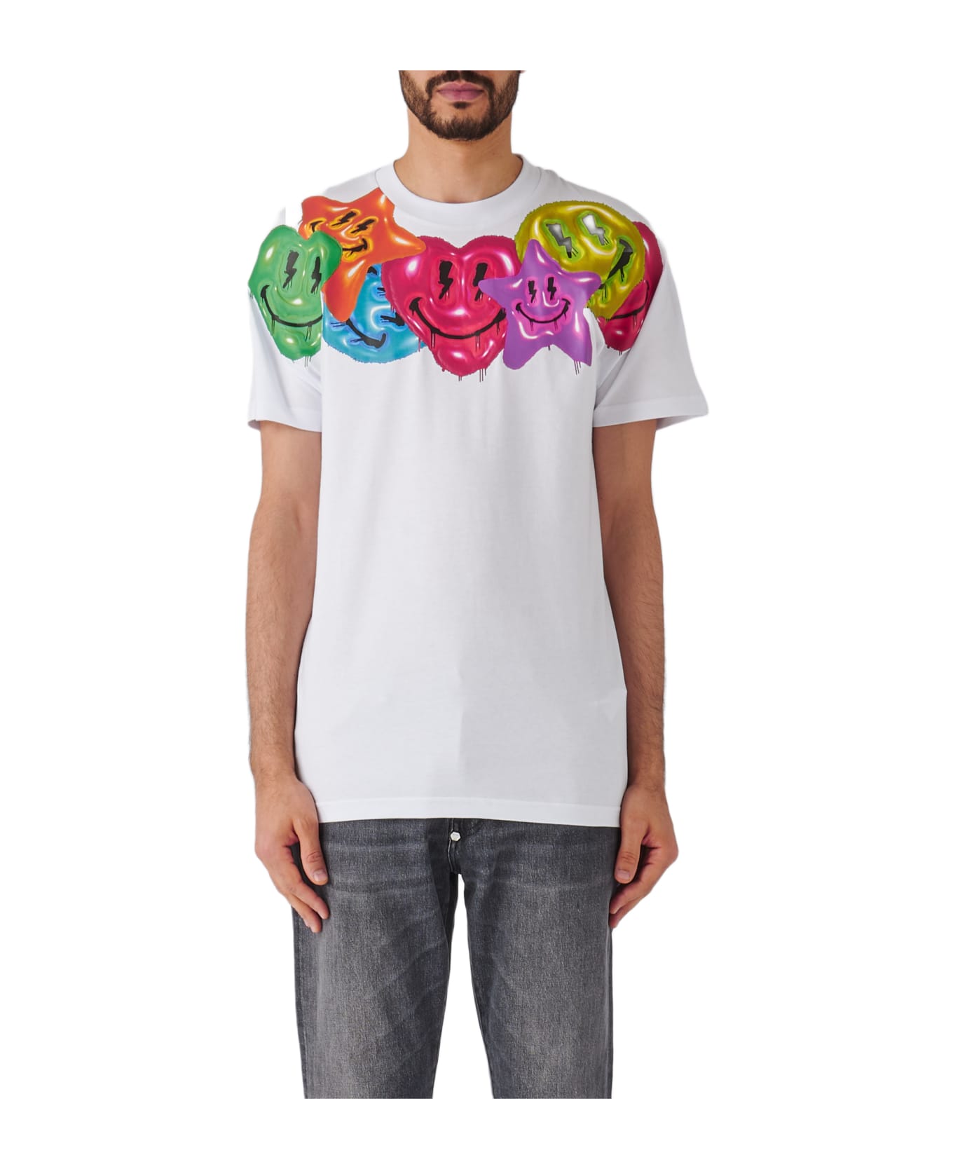 Philipp Plein T-shirt Round Neck Ss T-shirt - BIANCO