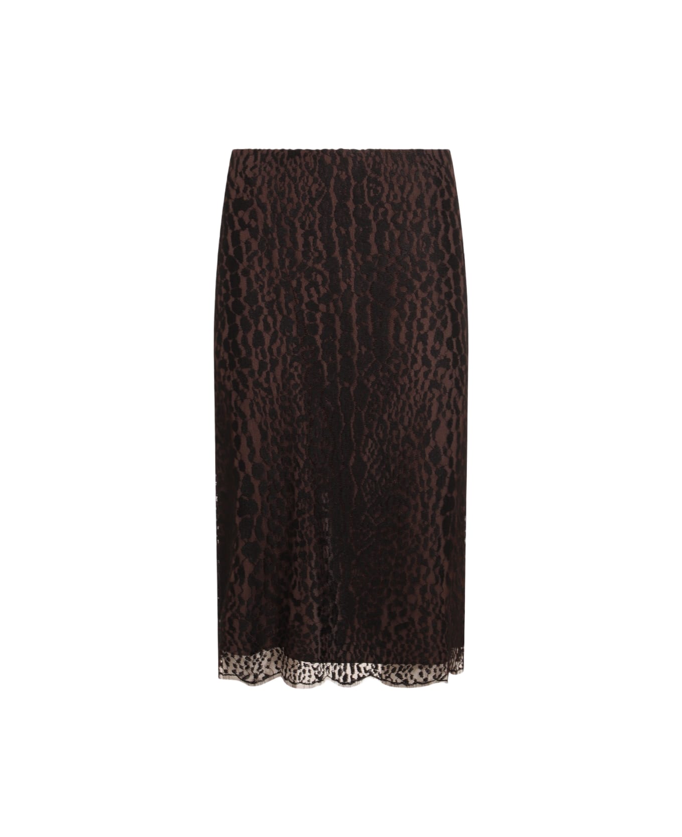 Tom Ford Black And Brown Skirt - BLACK/CHOCOLATE スカート