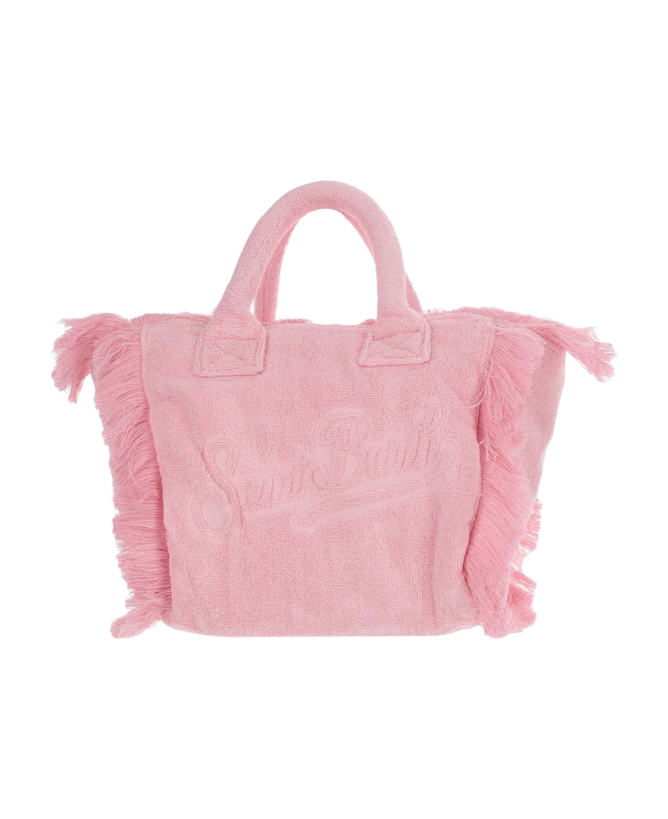 MC2 Saint Barth Colette Terry Cloth Tote Bag With Embroidery - Pink