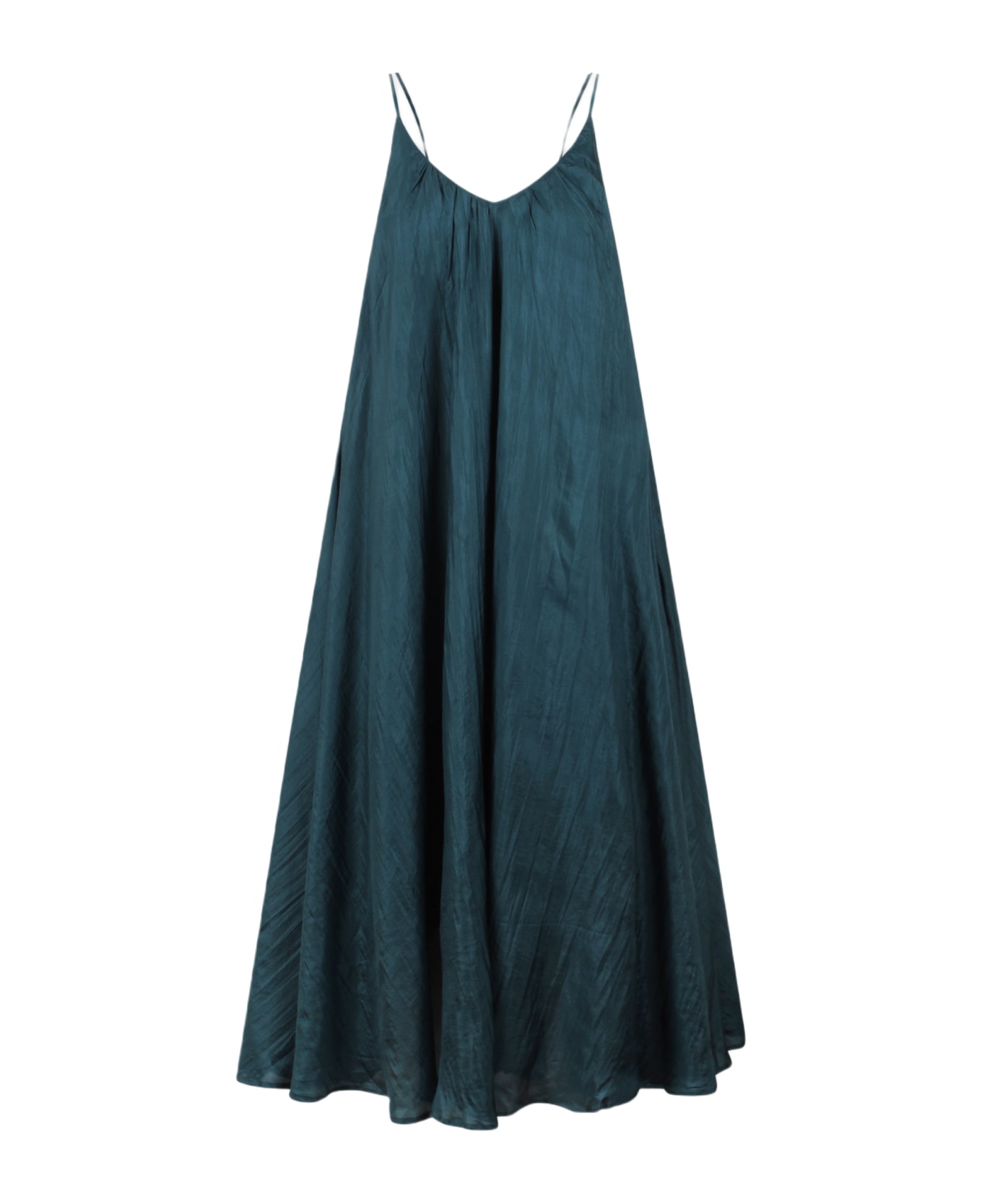 The Rose Ibiza Silk Long Dress - Green