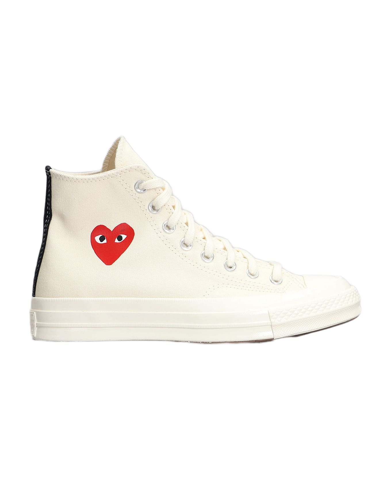 Comme des Garçons Play Chuck 70 Cdg High Sneakers In Beige Cotton - beige