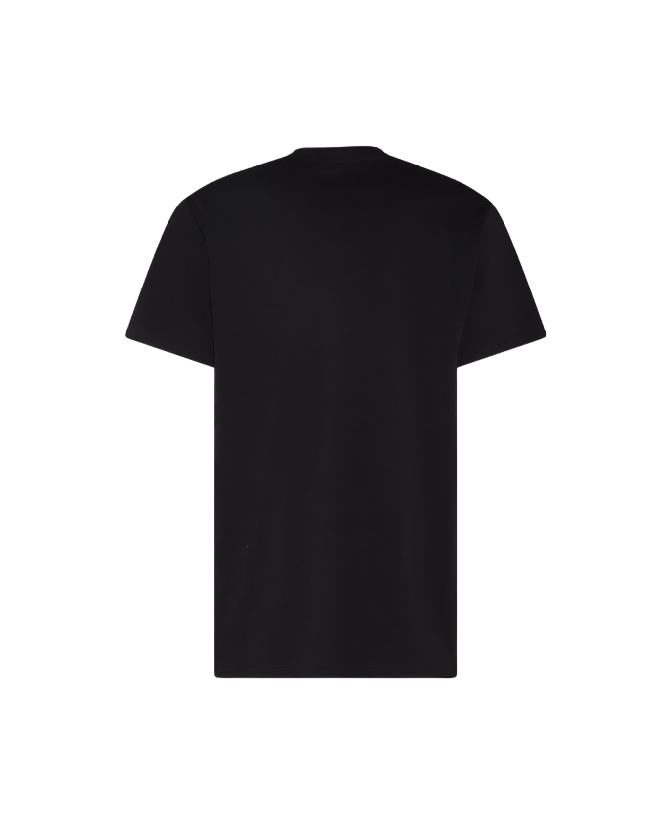 FourTwoFour on Fairfax Black And White Cotton T-shirt - Black