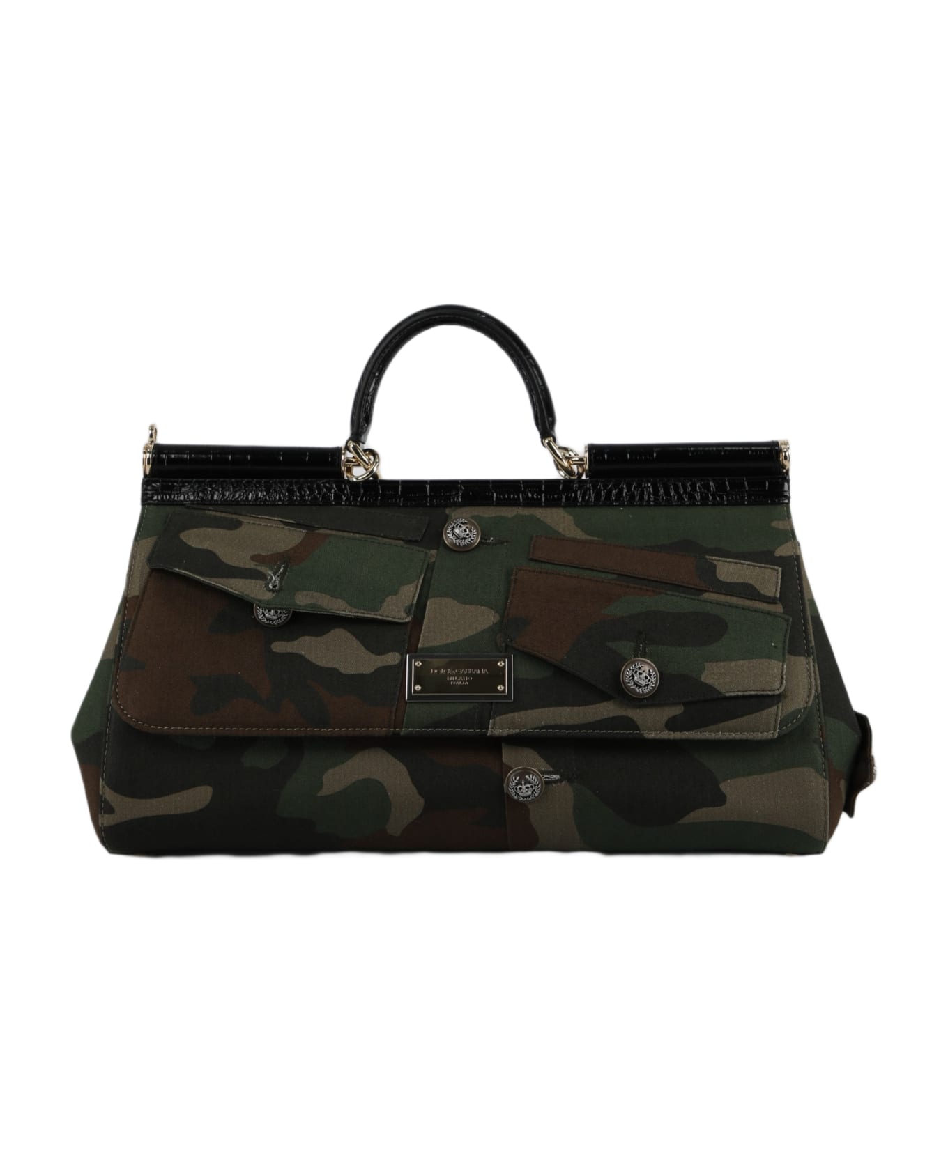 Dolce & Gabbana Camouflage Sicily Bag - Verde militare