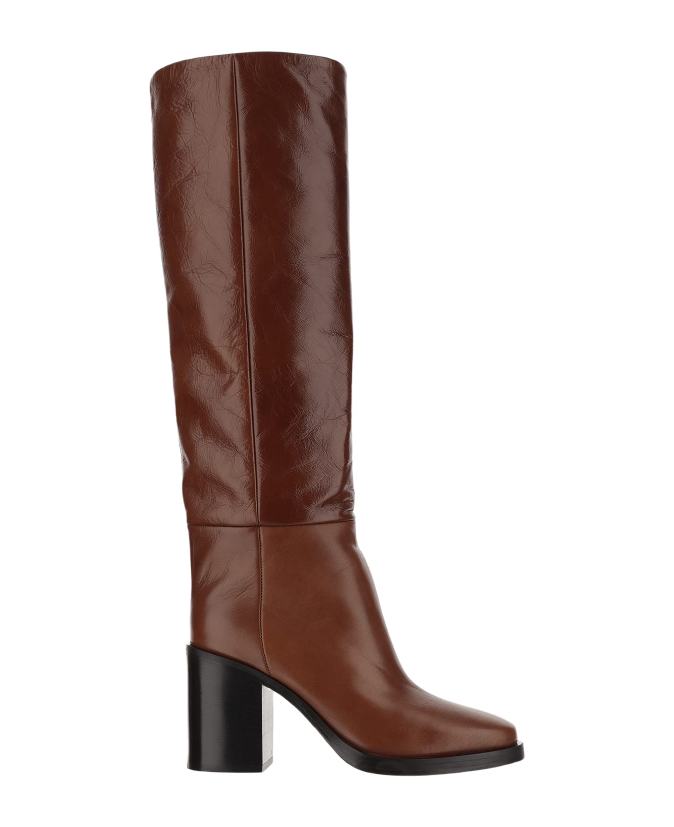 Paris Texas Ophelia Leather Boot - Cuoio ブーツ
