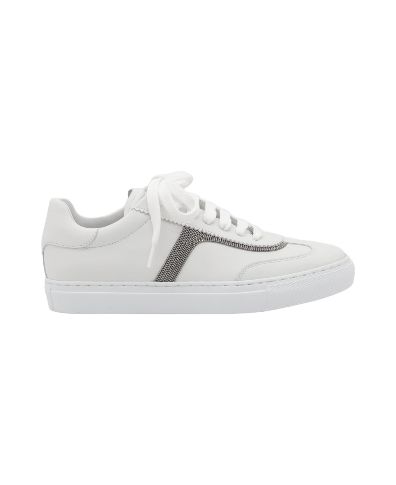 Brunello Cucinelli Sneakers Precious Detail - White