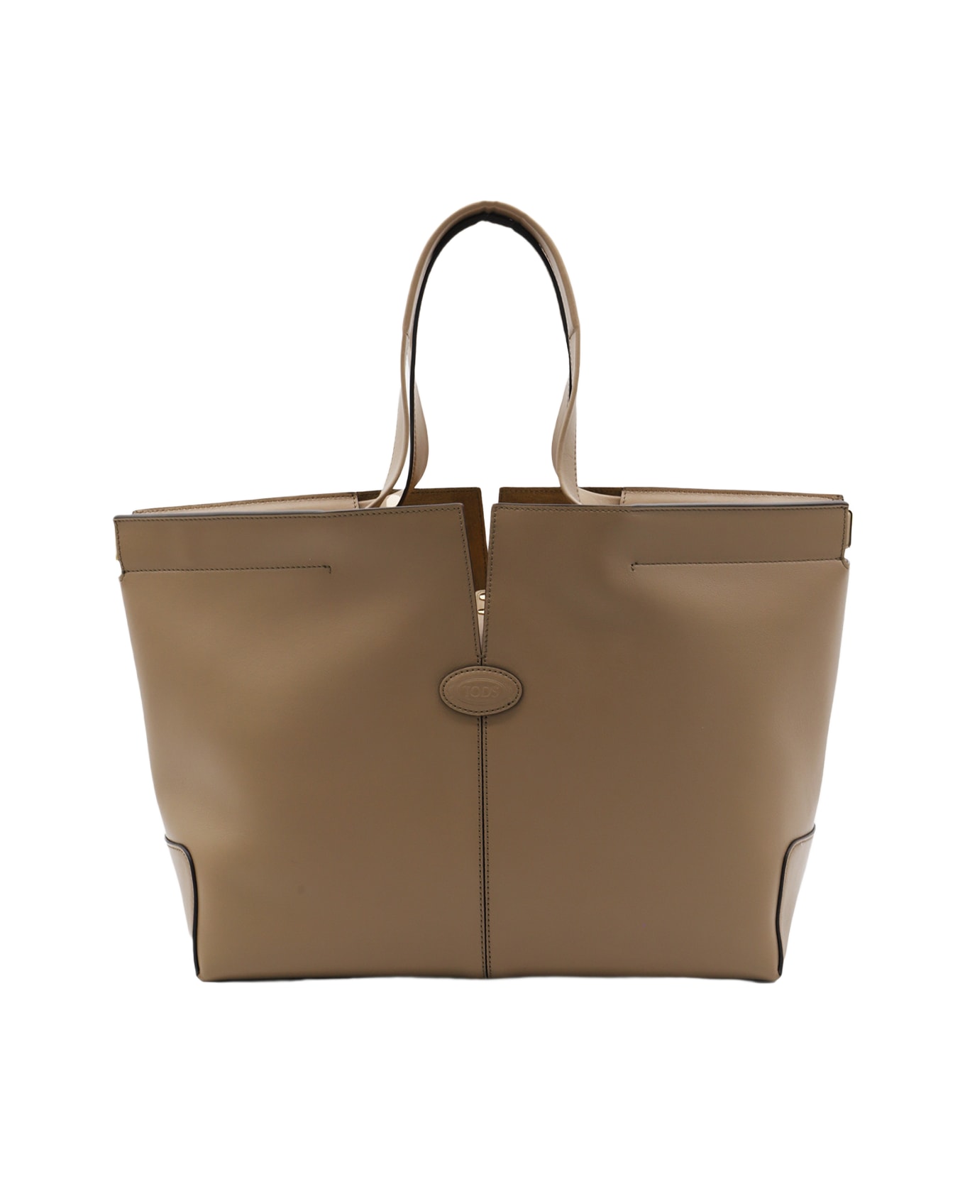 Tod
s Brown Leather Top Handle Bag - MULTICOLOUR