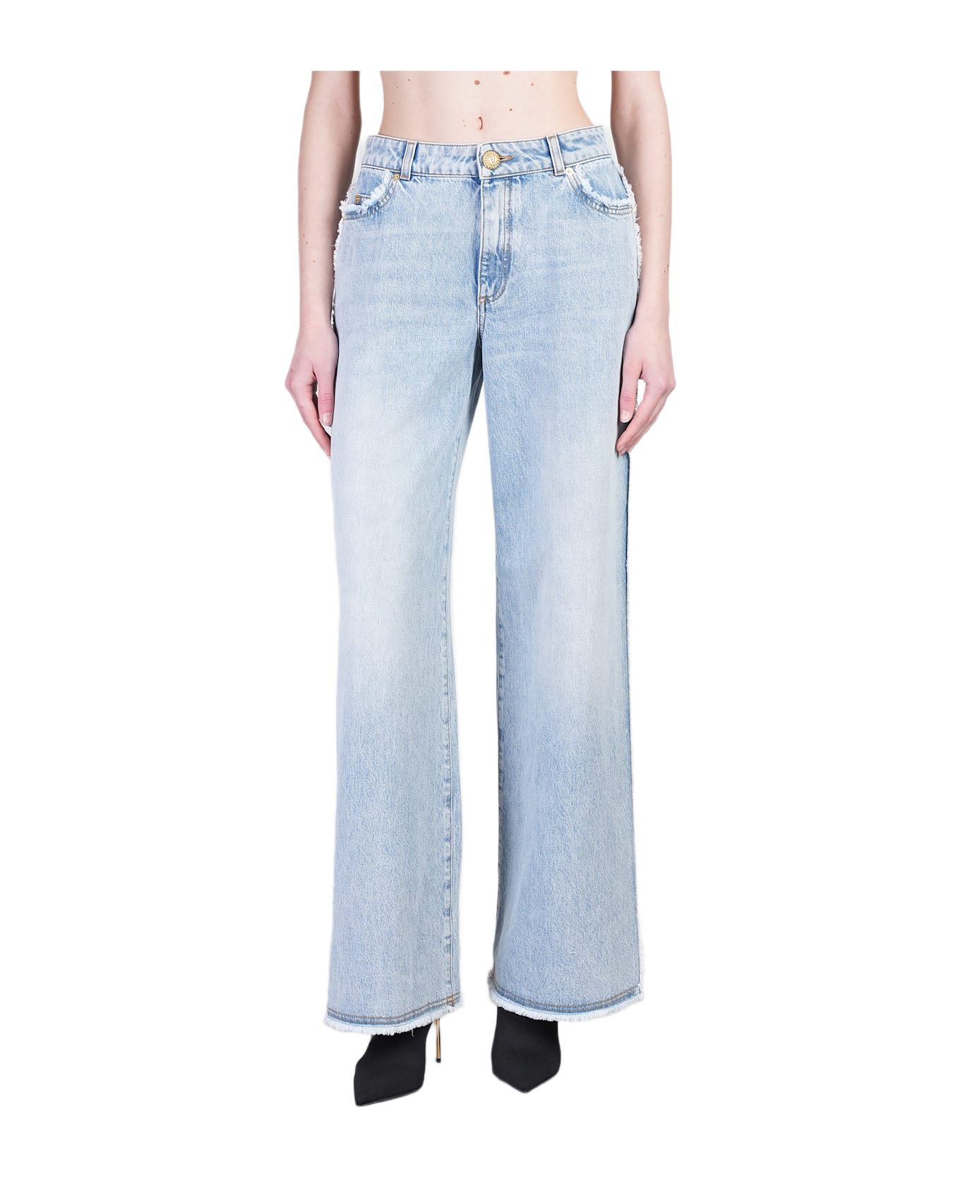 Balmain Jeans In Blue Cotton - blue