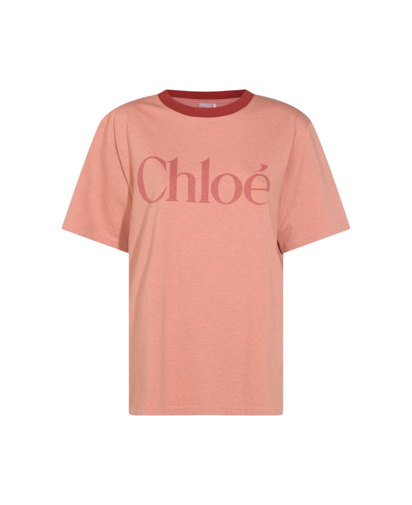 Chloé Pink Cotton T-shirt - Petal Pink