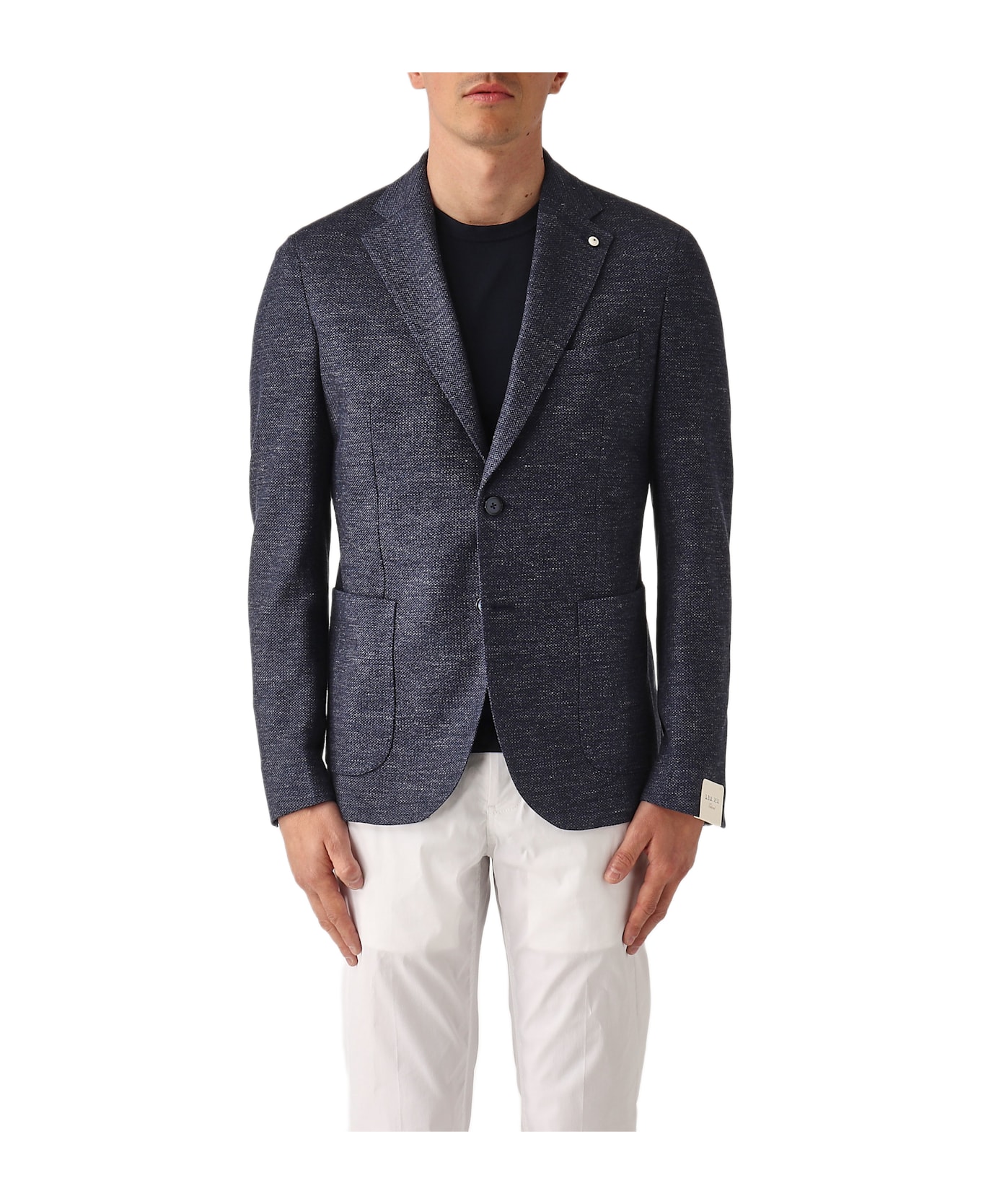 L.B.M. 1911 Regolare Micro Operato Blazer - BLU