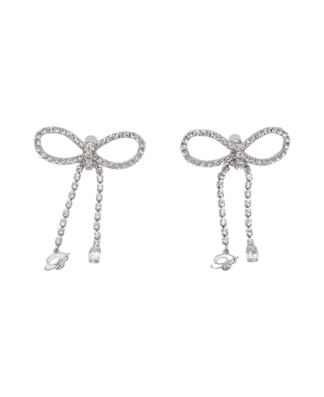 Blumarine Silver Earrings - NIKEL/CRYSTAL