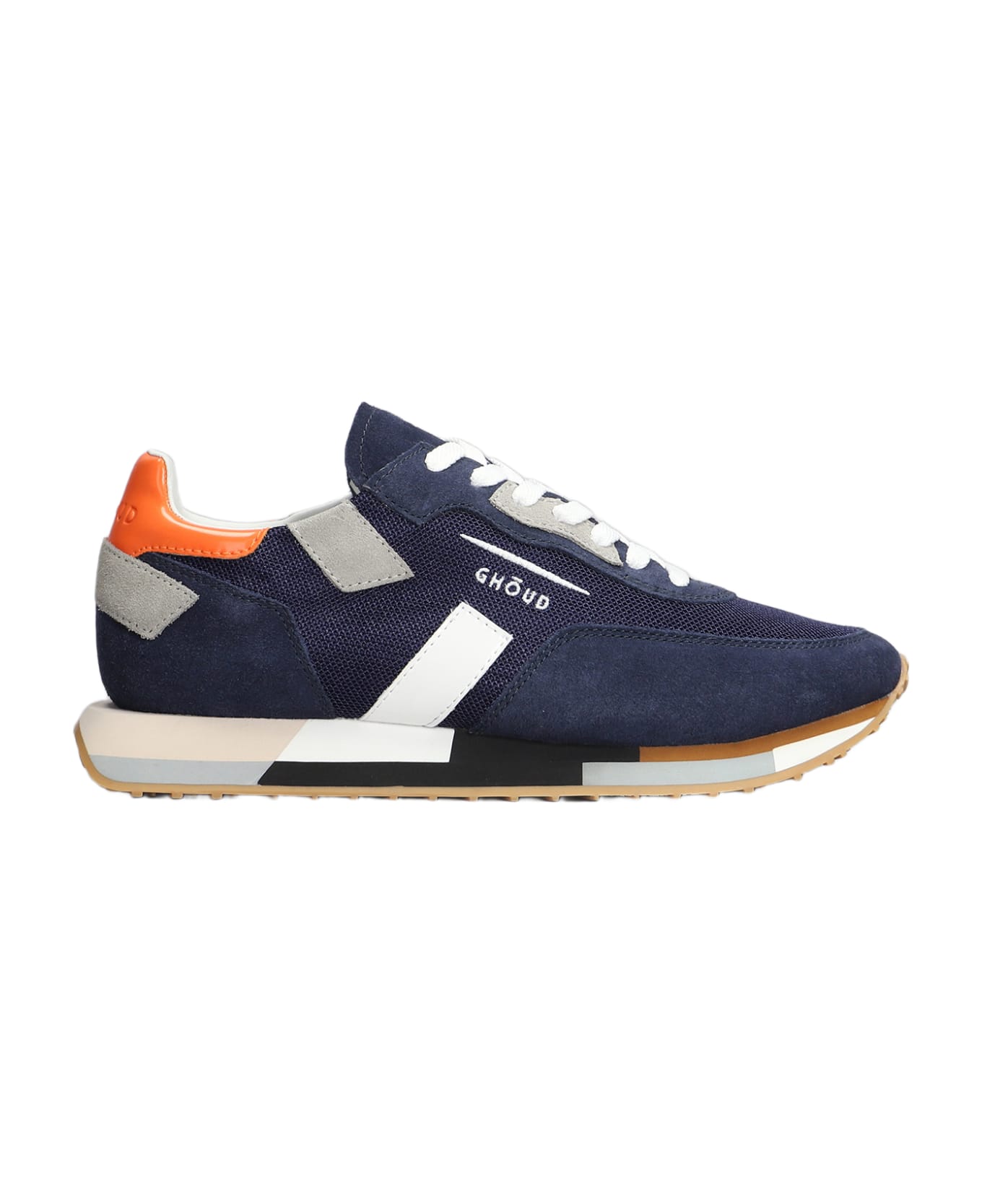 GHOUD Rush Multi Sneakers In Blue Suede And Fabric - blue スニーカー