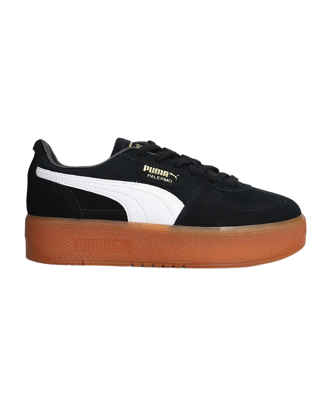 Puma Palermo Elevata Wns Sneakers In Black Suede - black