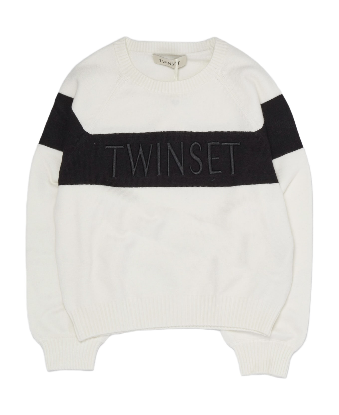 TwinSet Sweater Sweater - BIANCO-NERO