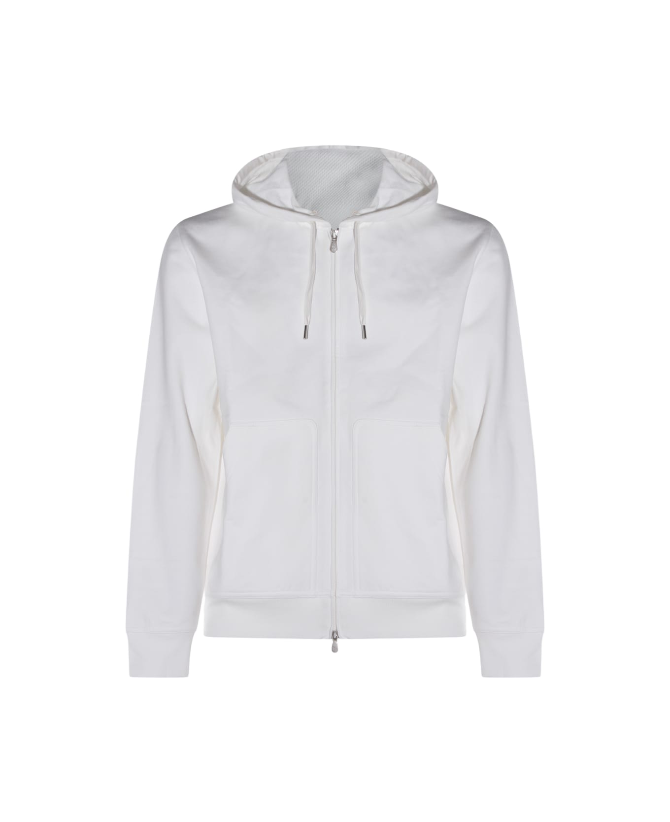 Brunello Cucinelli White Cotton Sweatshirt - Beige