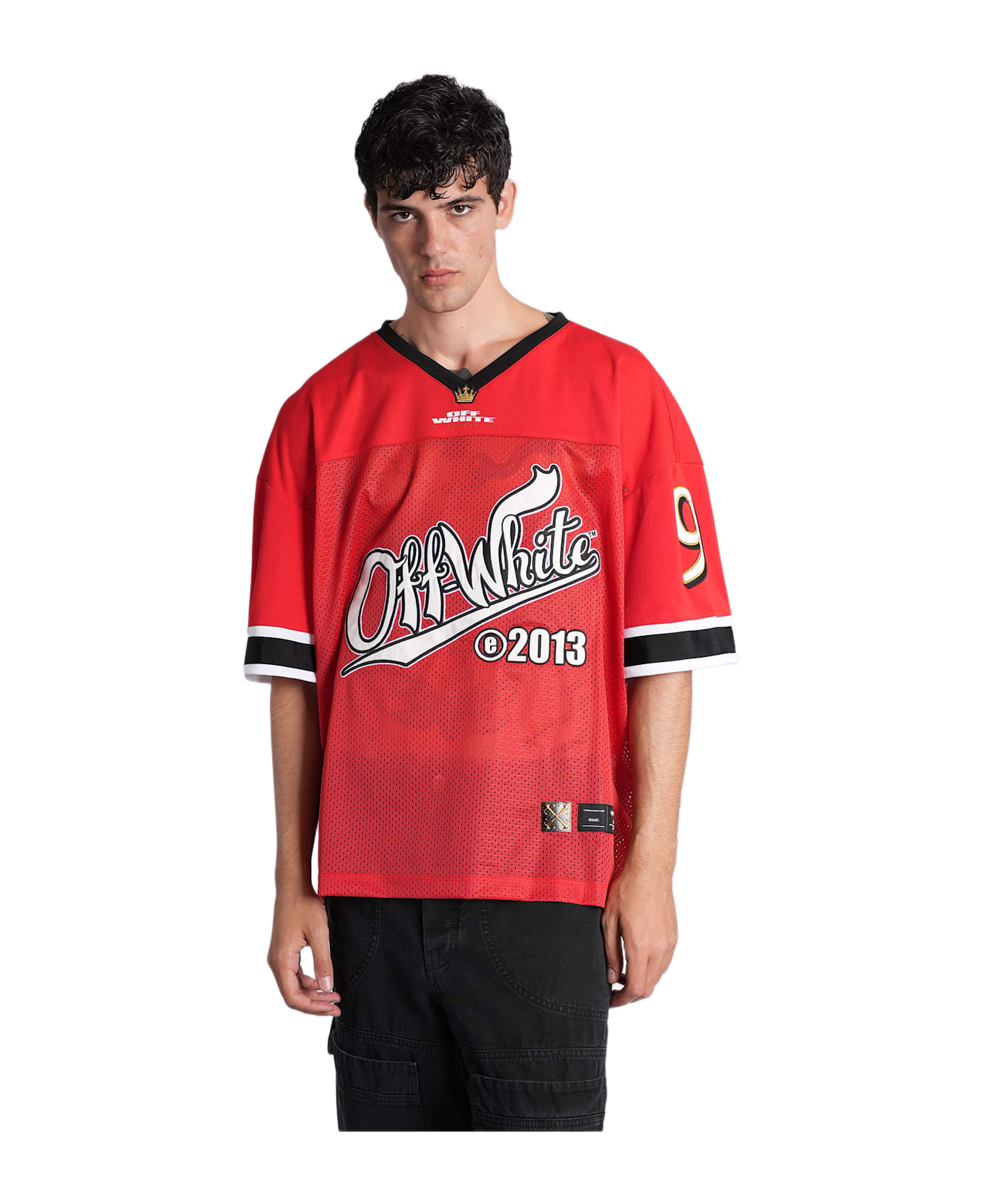 Off-White T-shirt In Red Polyester - red