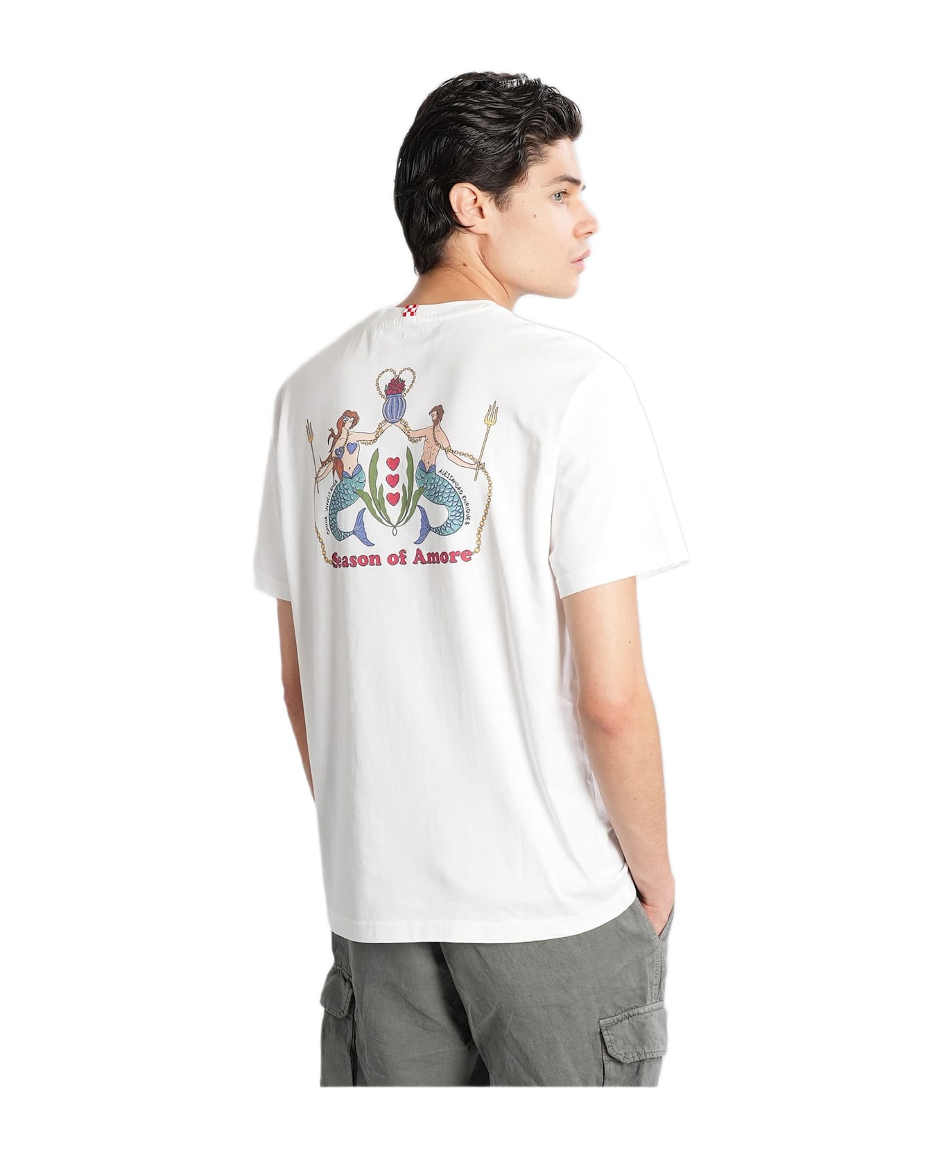 MC2 Saint Barth Tshirt Man T-shirt In White Cotton - white