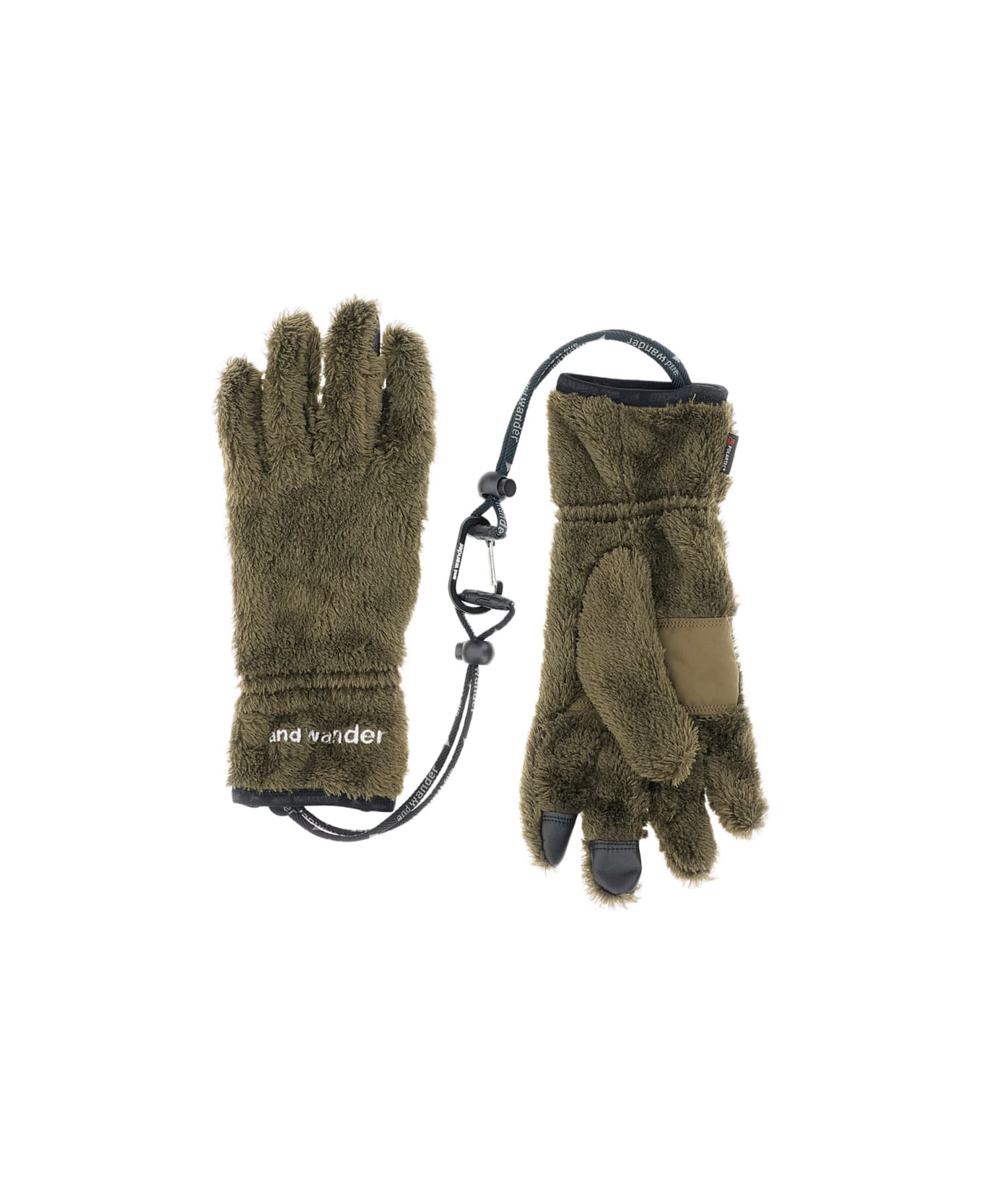 And Wander Fleece Gloves - Green
