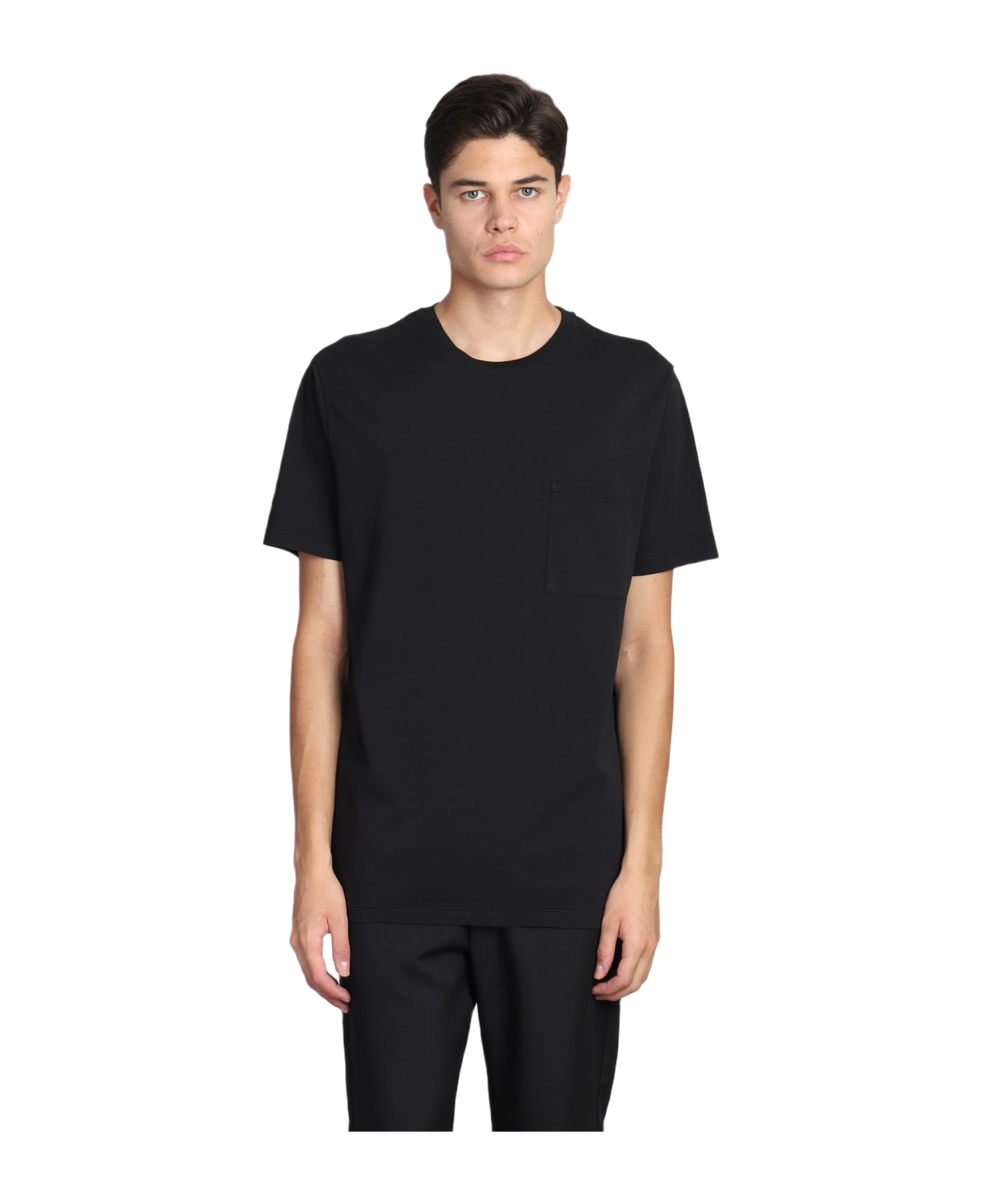 Barena New Jersey T-shirt In Black Cotton - black