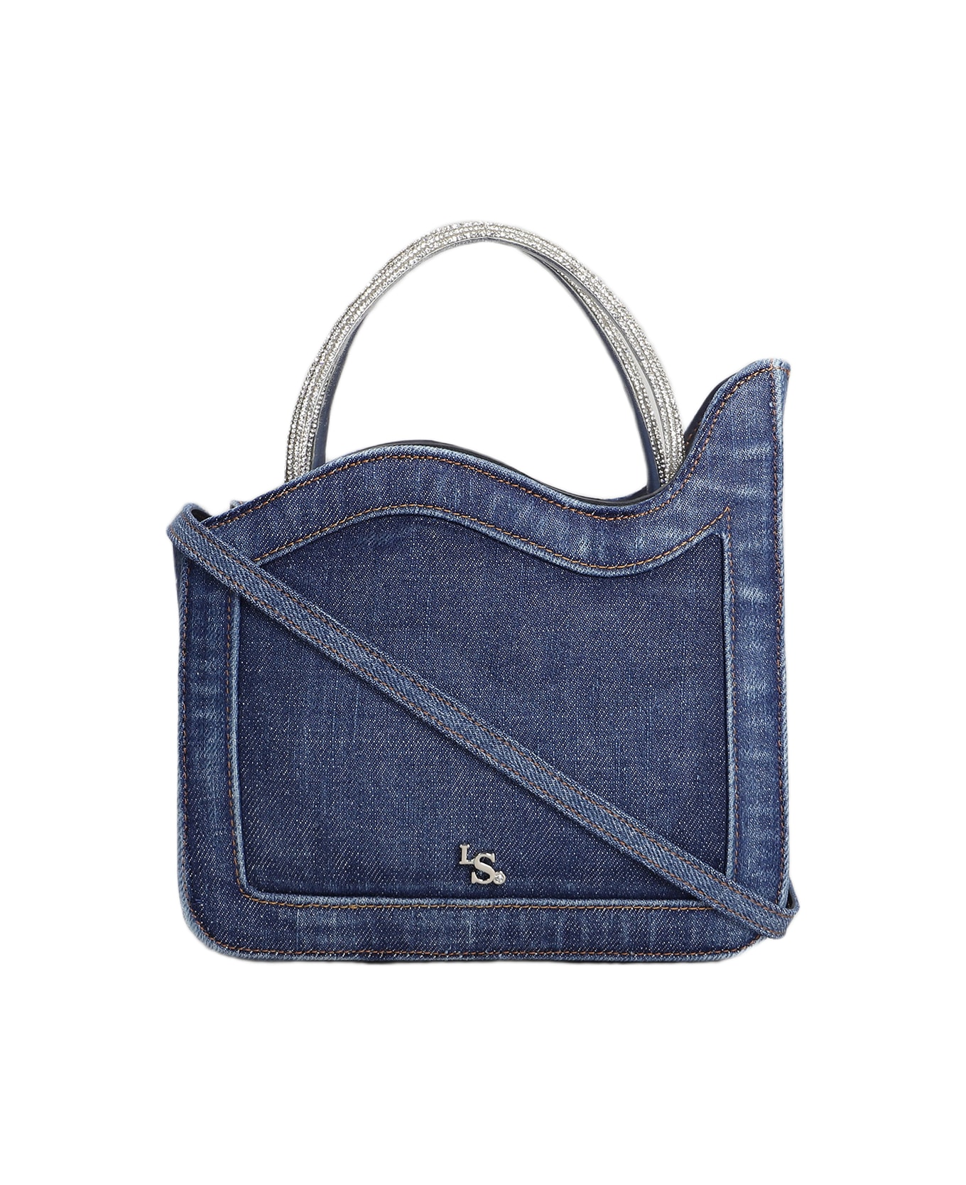 Le Silla Ivy Shoulder Bag In Blue Denim - blue トートバッグ