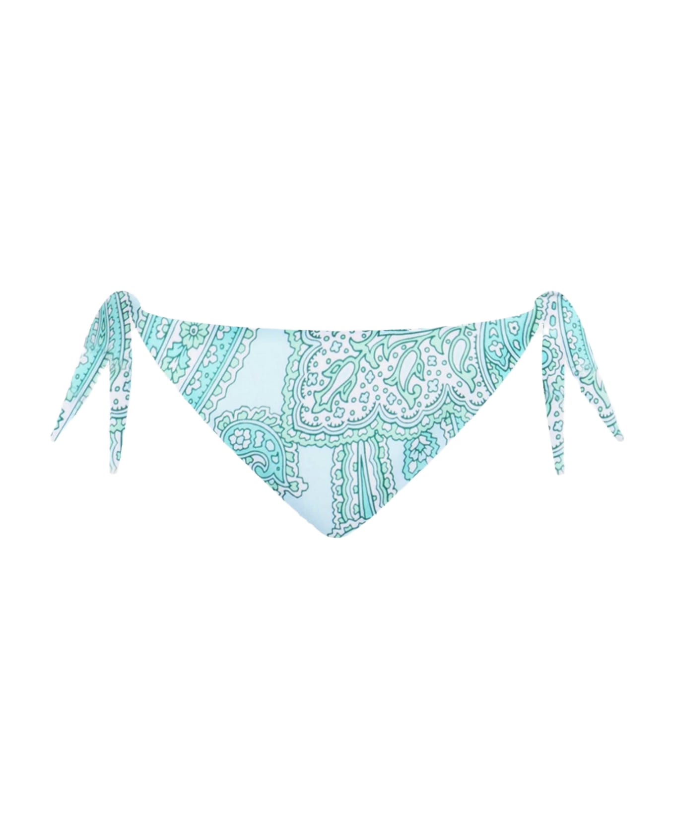 MC2 Saint Barth Woman Paisley Classic Swim Briefs Yali - VERDE ACQUA