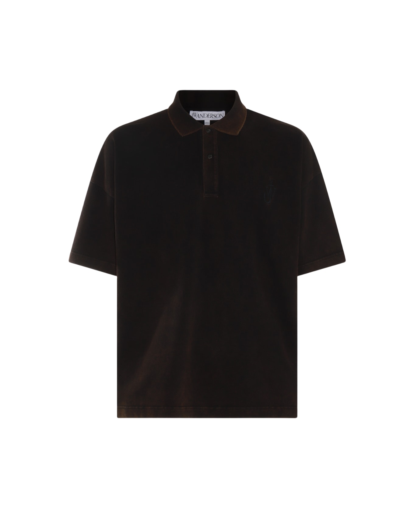 J.W. Anderson Dark Brown Cotton Polo Shirt - Brown