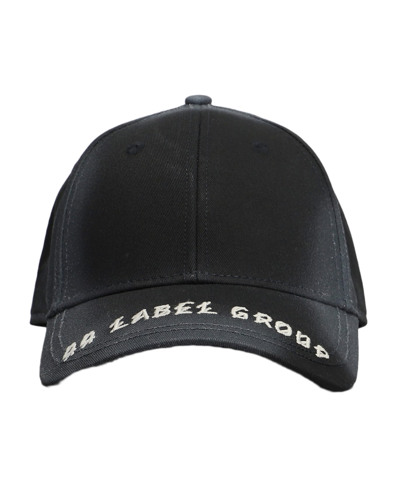 44 Label Group Hats In Black Cotton - black 帽子