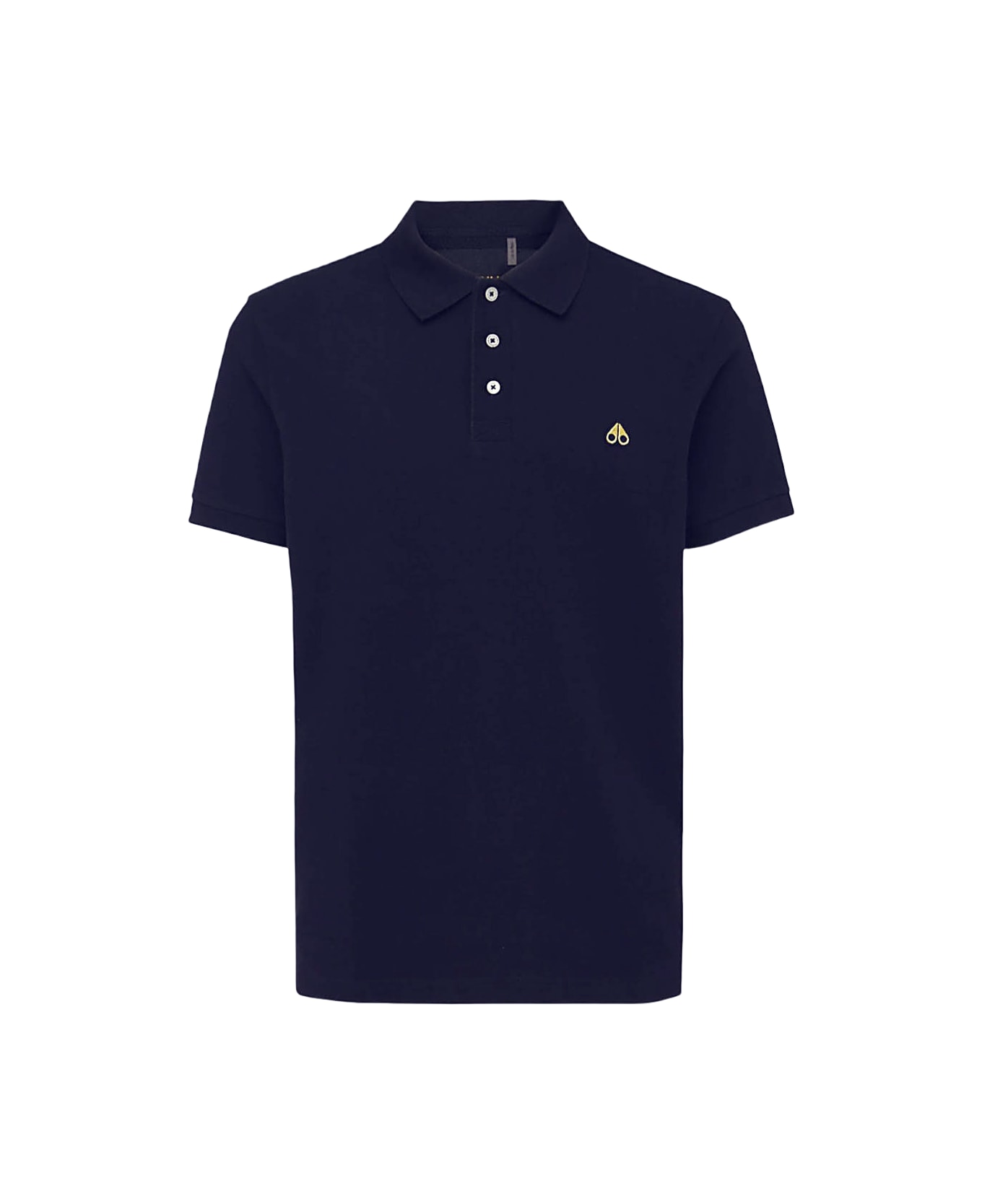 Moose Knuckles Navy Blue Cotton Polo Shirt - Blue ポロシャツ