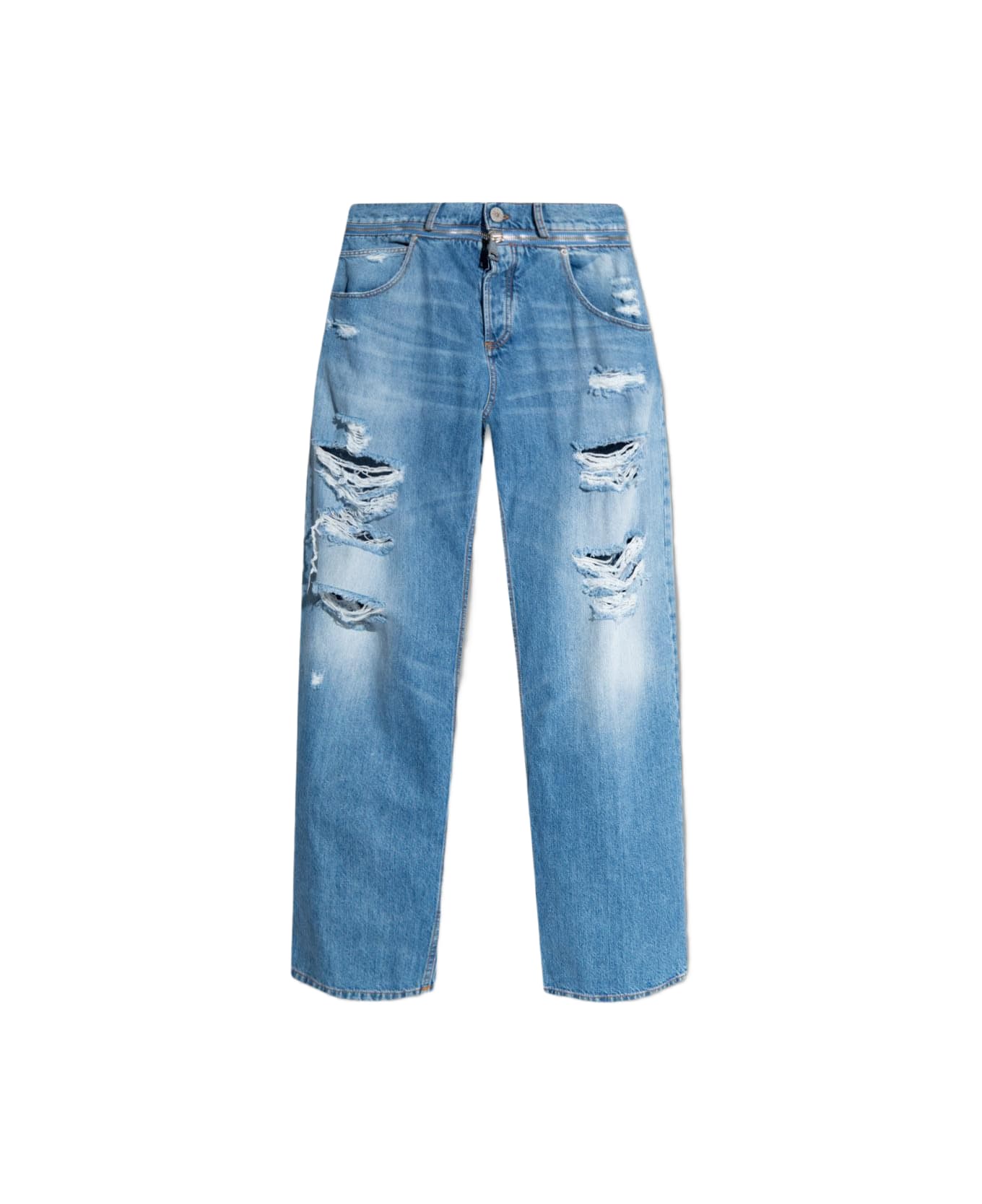 Balmain Jeans With Vintage Effect - Denim