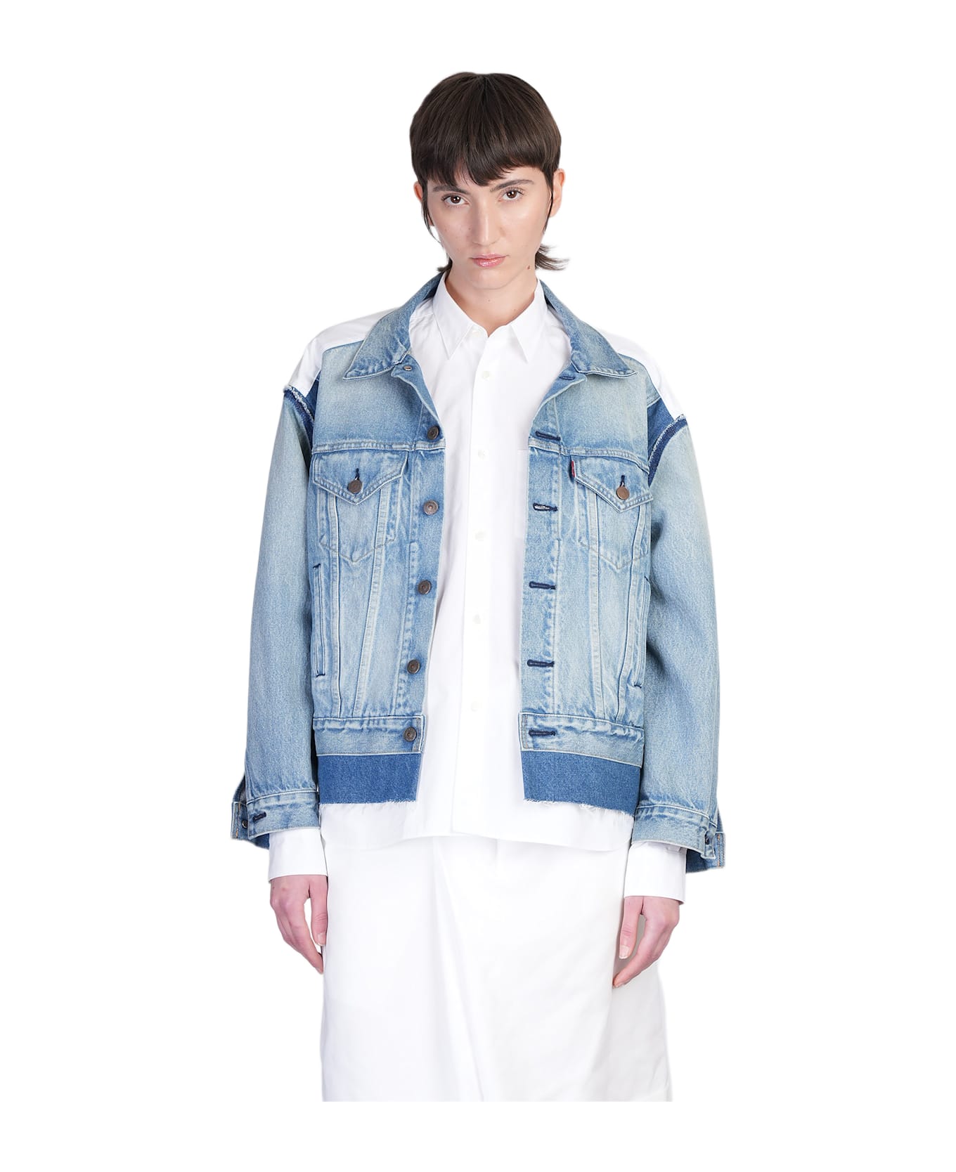 Junya Watanabe Shirt In Blue Cotton - blue