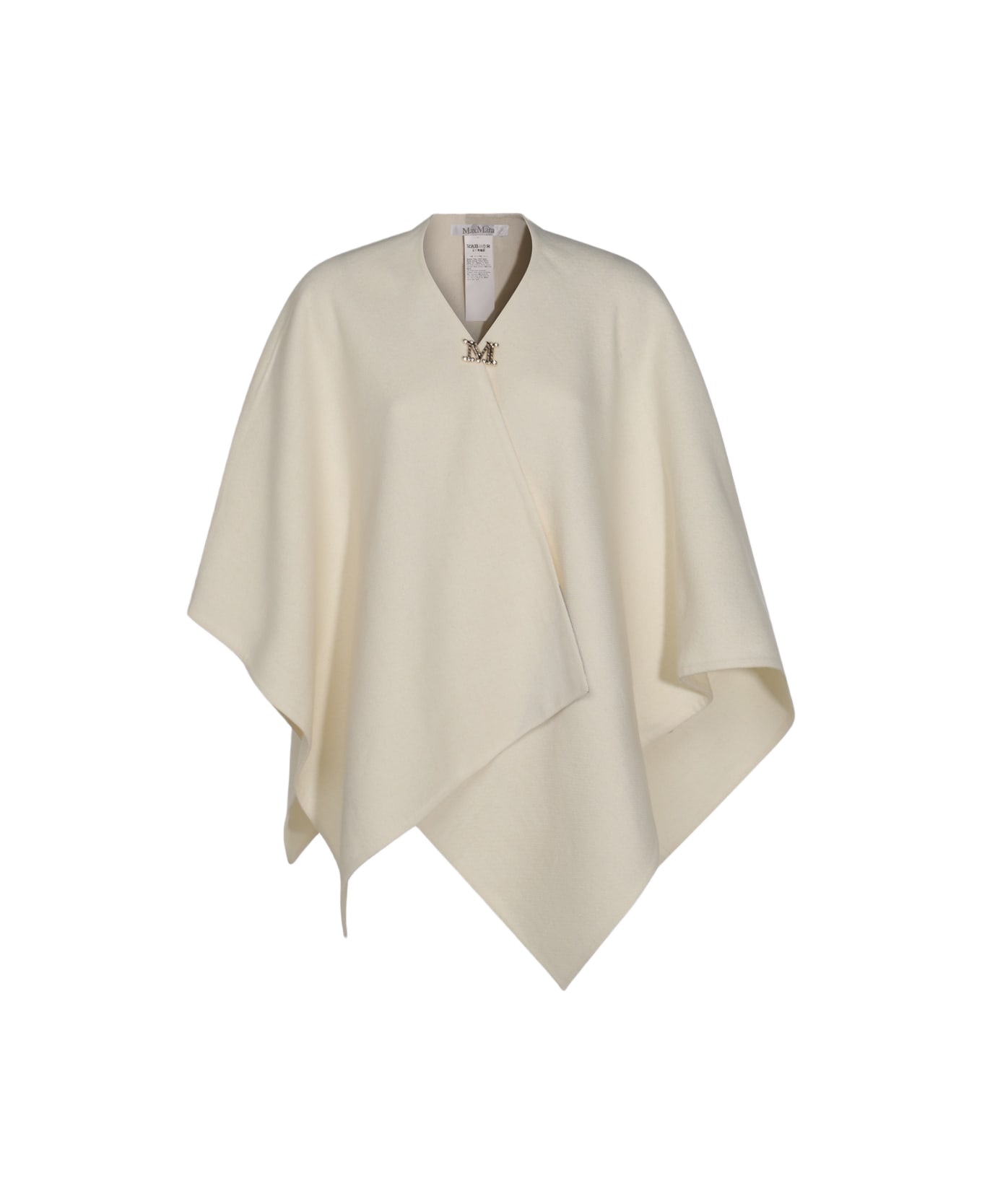 Max Mara White Serra Capes - White